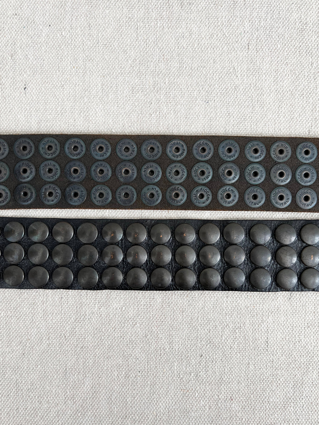 Vintage Neiman Marcus Heavyweight Push Stud Leather Belt