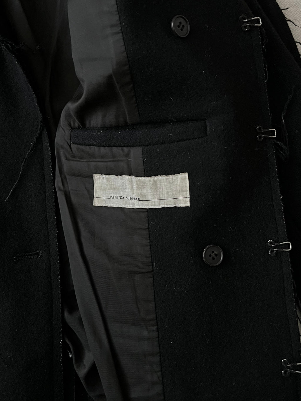 Patrick Stephan Raw Hem Coat