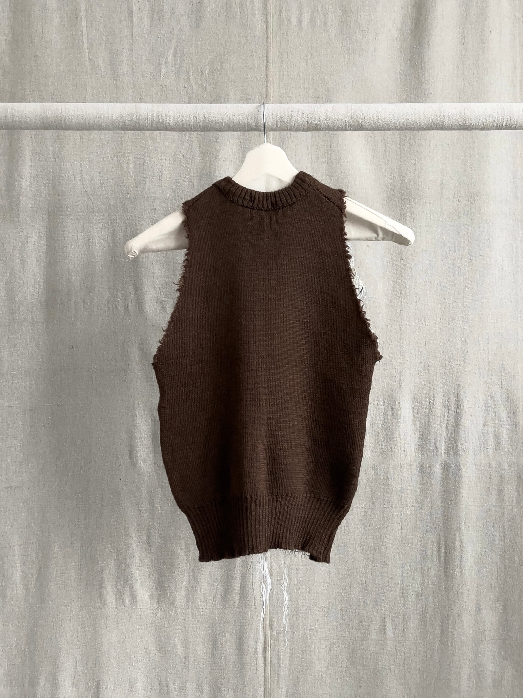 Marc Le Bihan Vintage Crochet Wool Vest