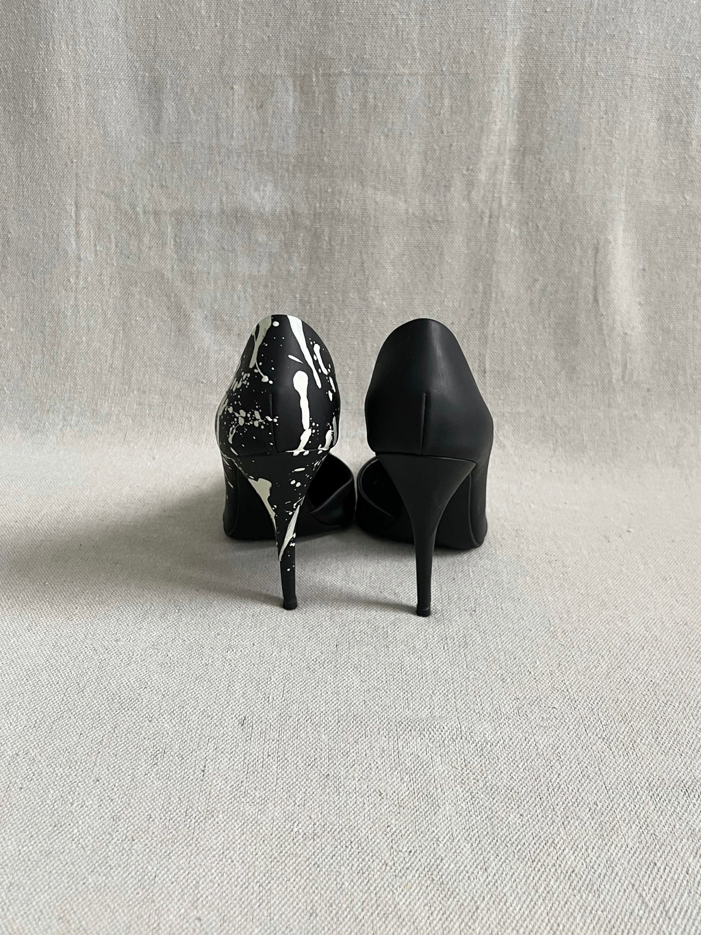 Vintage Givenchy Cut-Out Painted Stilettos