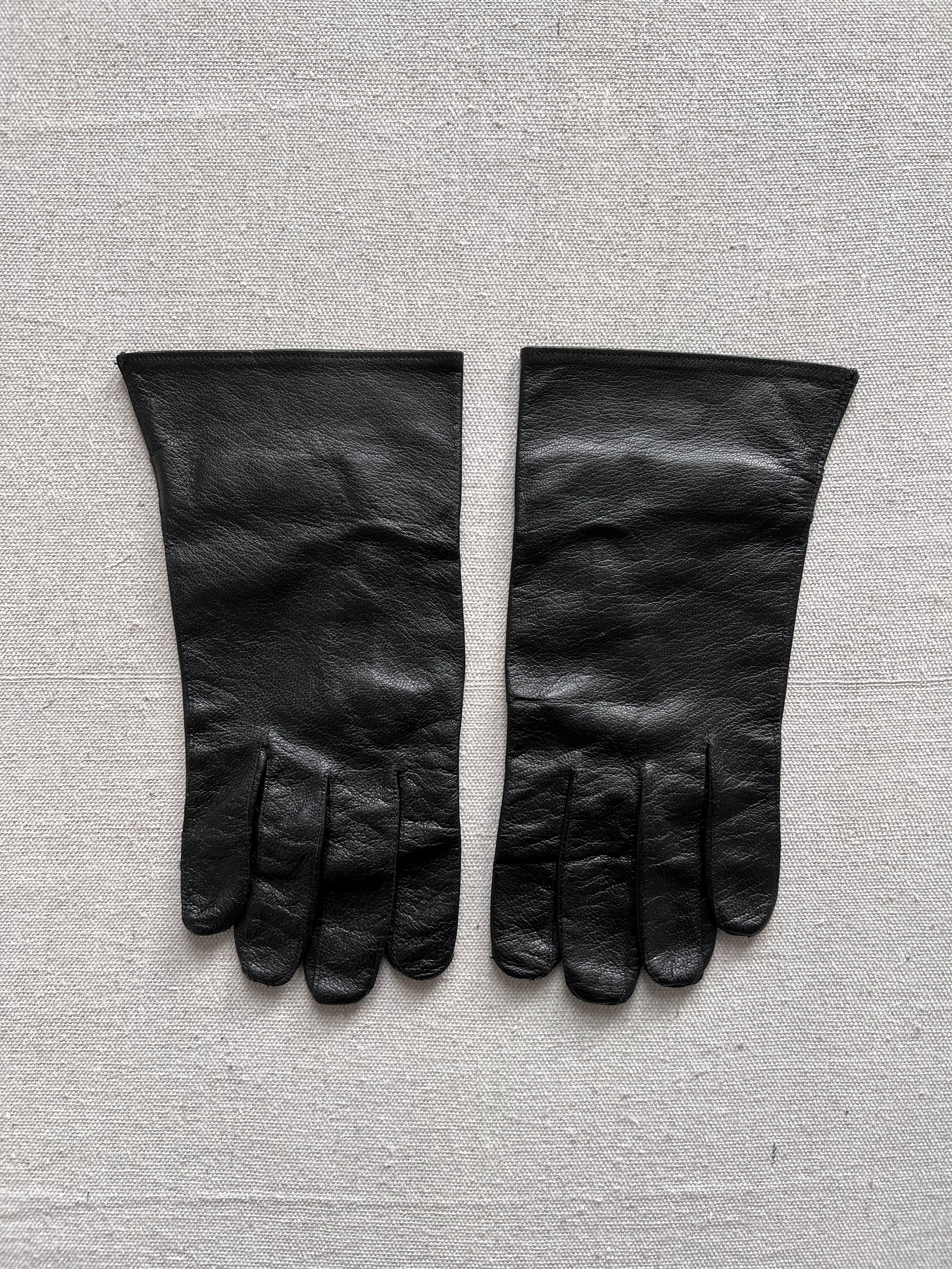 Vintage Military Leather Gloves