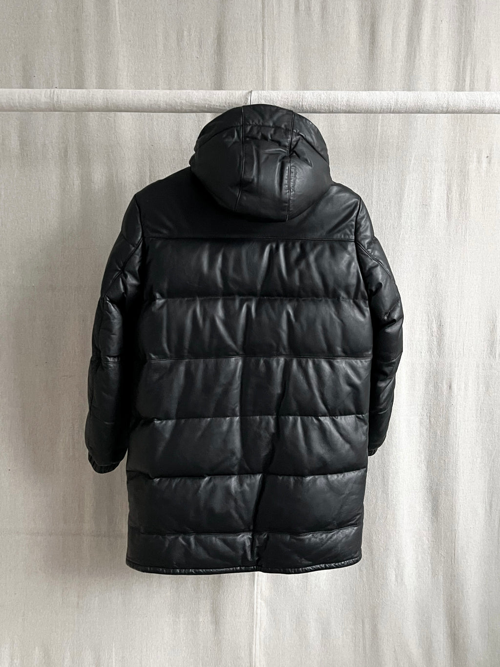 Comme Ca Du Mode Japan Horse Leather Down Puffer Coat