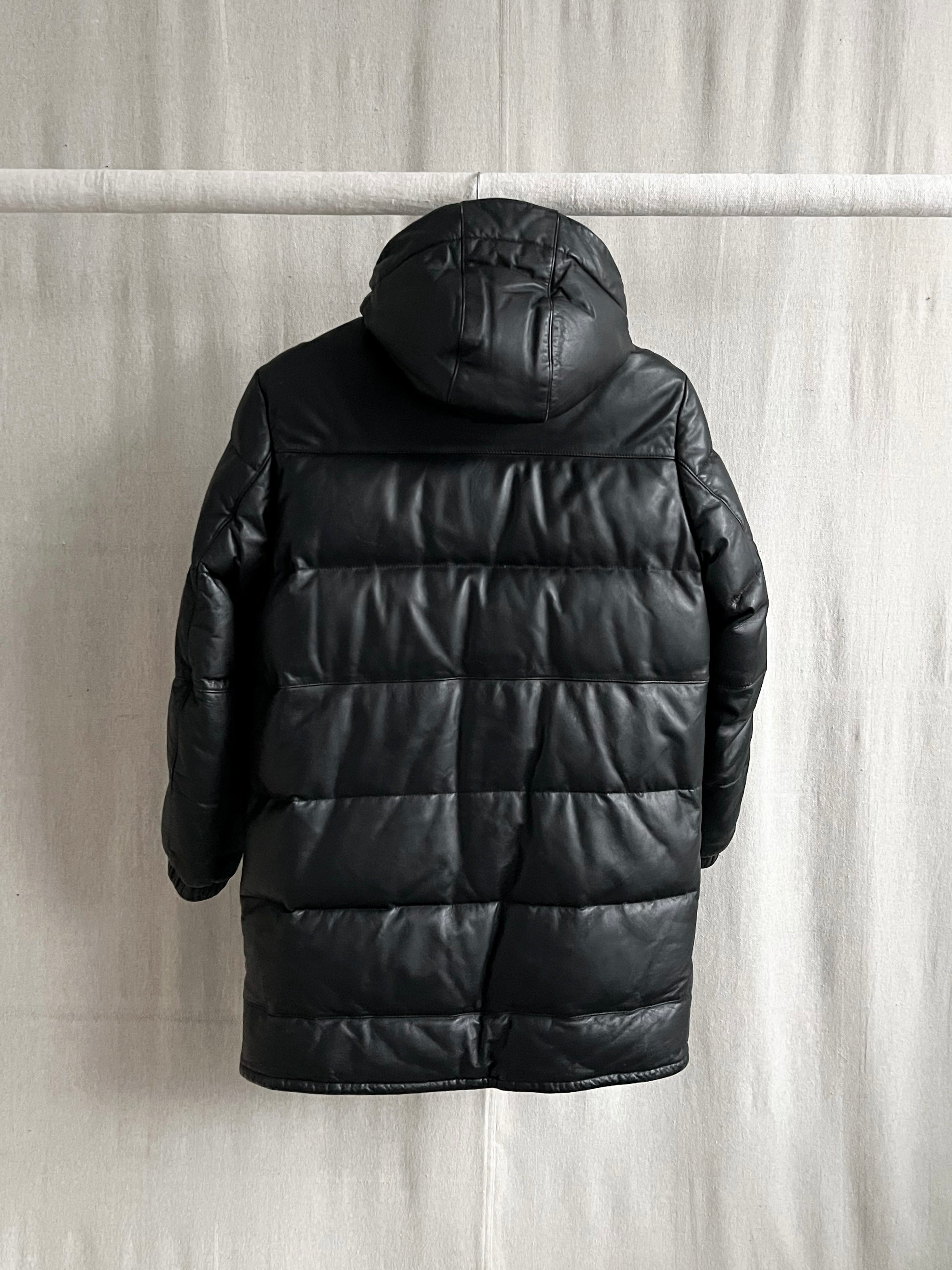 Comme Ca Du Mode Japan Horse Leather Down Puffer Coat