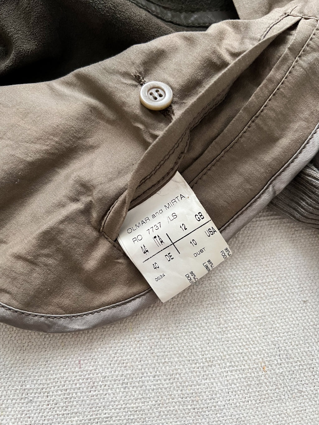 Rare Rick Owens 2000s Dust Strappy Draped Lamb Leather Jacket