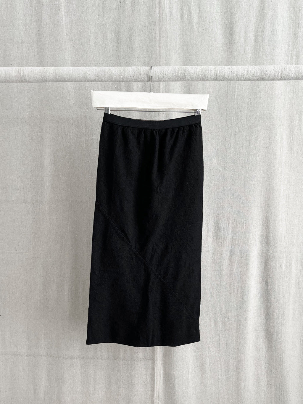 Rick Owens FW2008 ‘STAG’ Bias Straight Wool Skirt