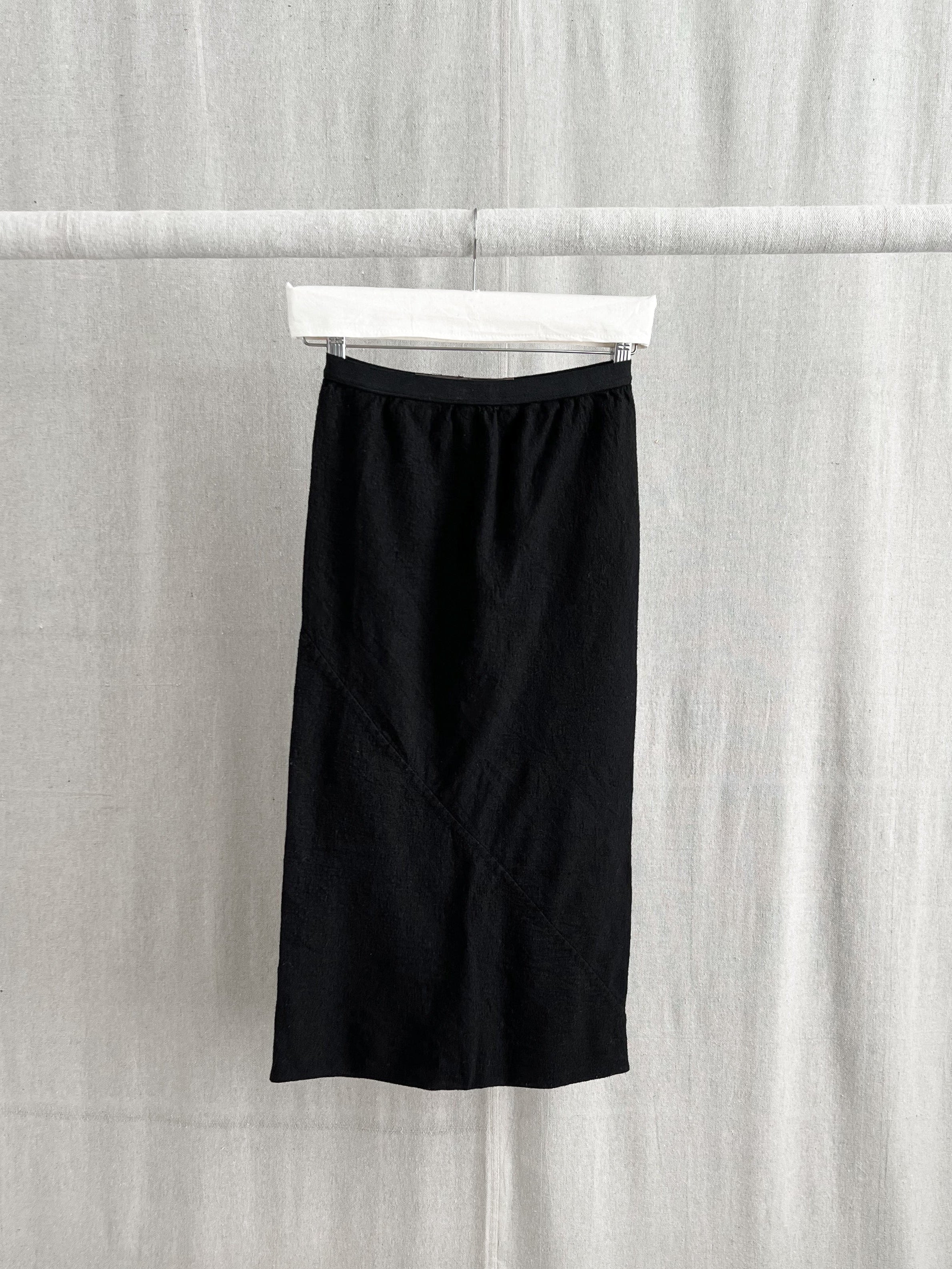 Rick Owens FW2008 ‘STAG’ Bias Straight Wool Skirt