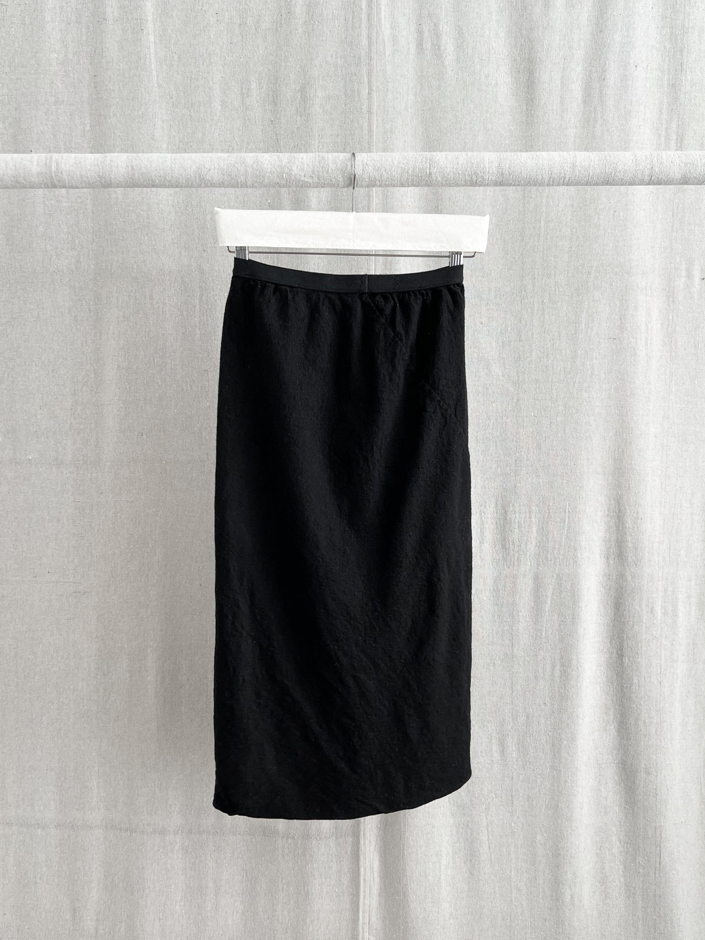 Rick Owens FW2008 ‘STAG’ Bias Straight Wool Skirt