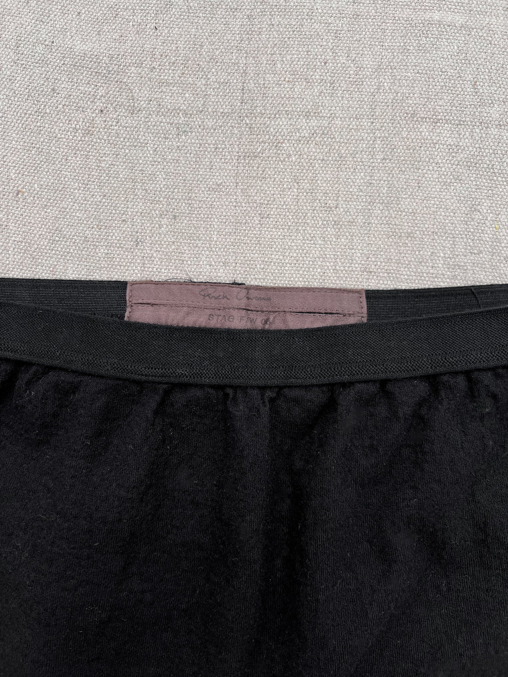 Rick Owens FW2008 ‘STAG’ Bias Straight Wool Skirt