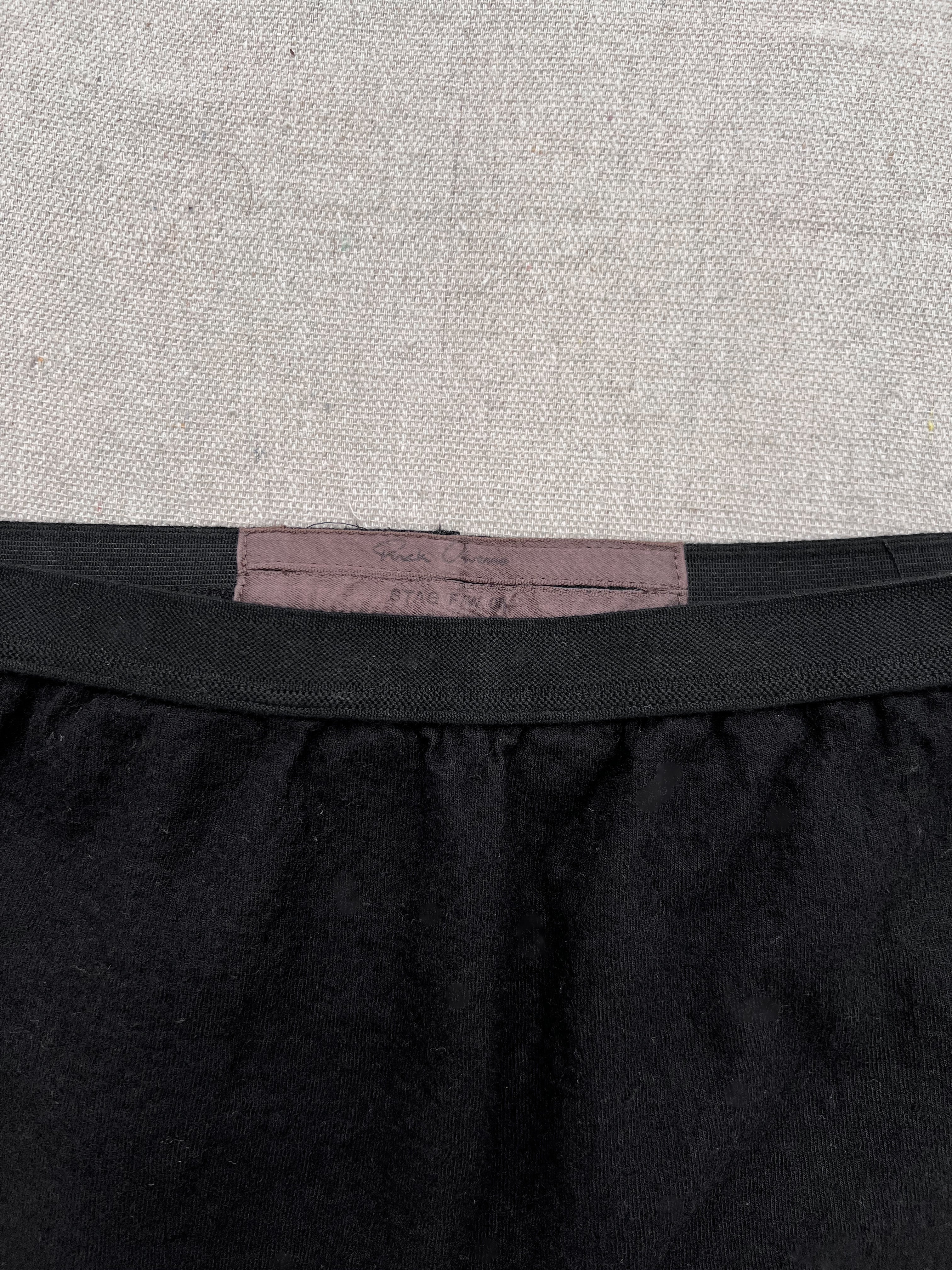 Rick Owens FW2008 ‘STAG’ Bias Straight Wool Skirt