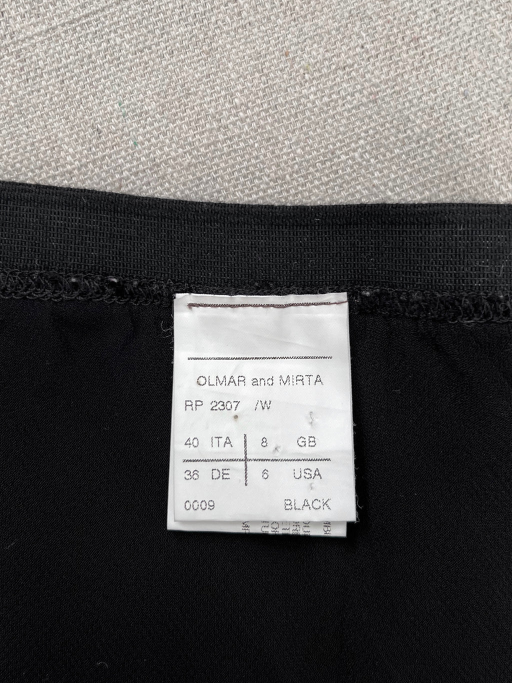 Rick Owens FW2008 ‘STAG’ Bias Straight Wool Skirt