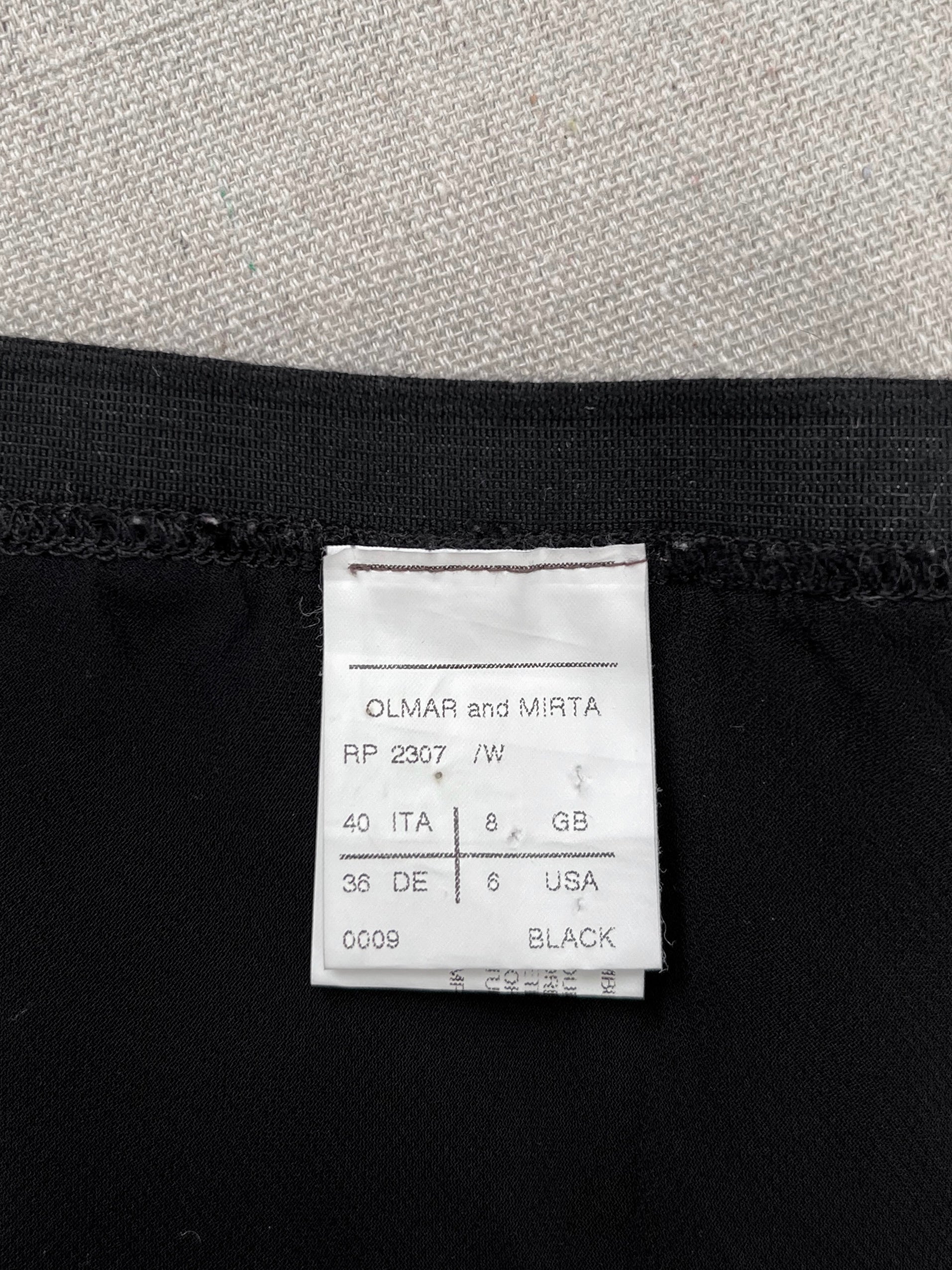 Rick Owens FW2008 ‘STAG’ Bias Straight Wool Skirt