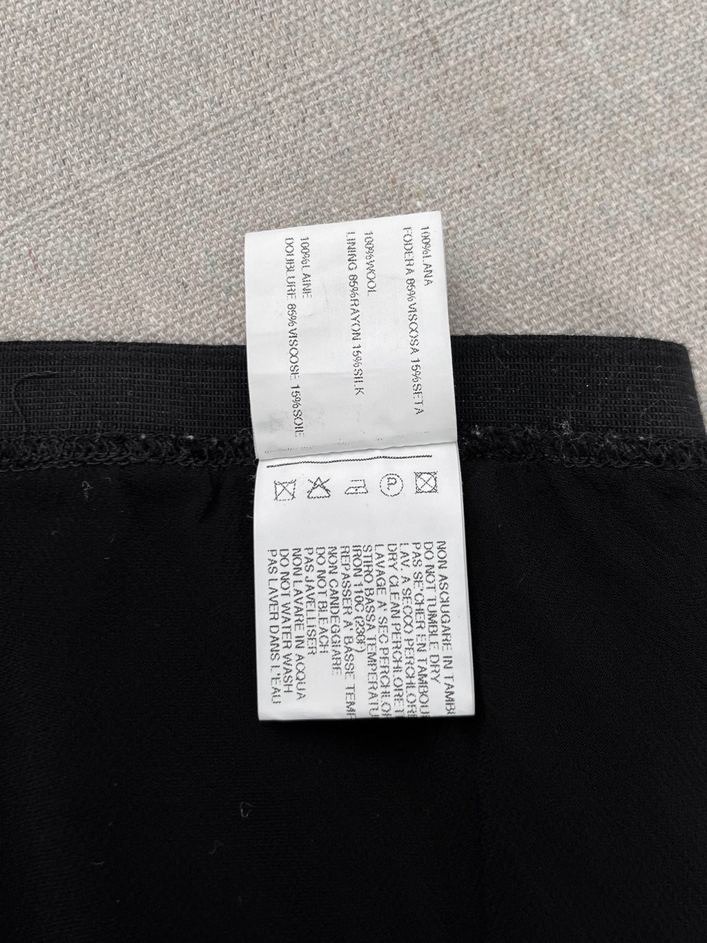 Rick Owens FW2008 ‘STAG’ Bias Straight Wool Skirt