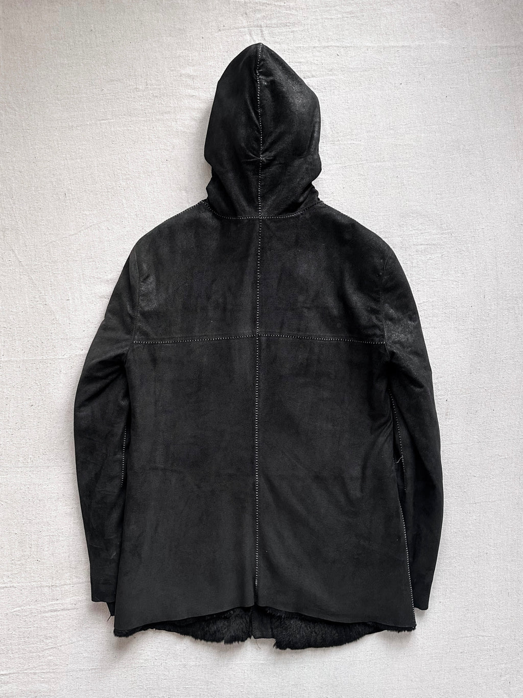 10Sei0Otto Rabbit Fur Lamb Leather Gimp Scar Stitch Rider