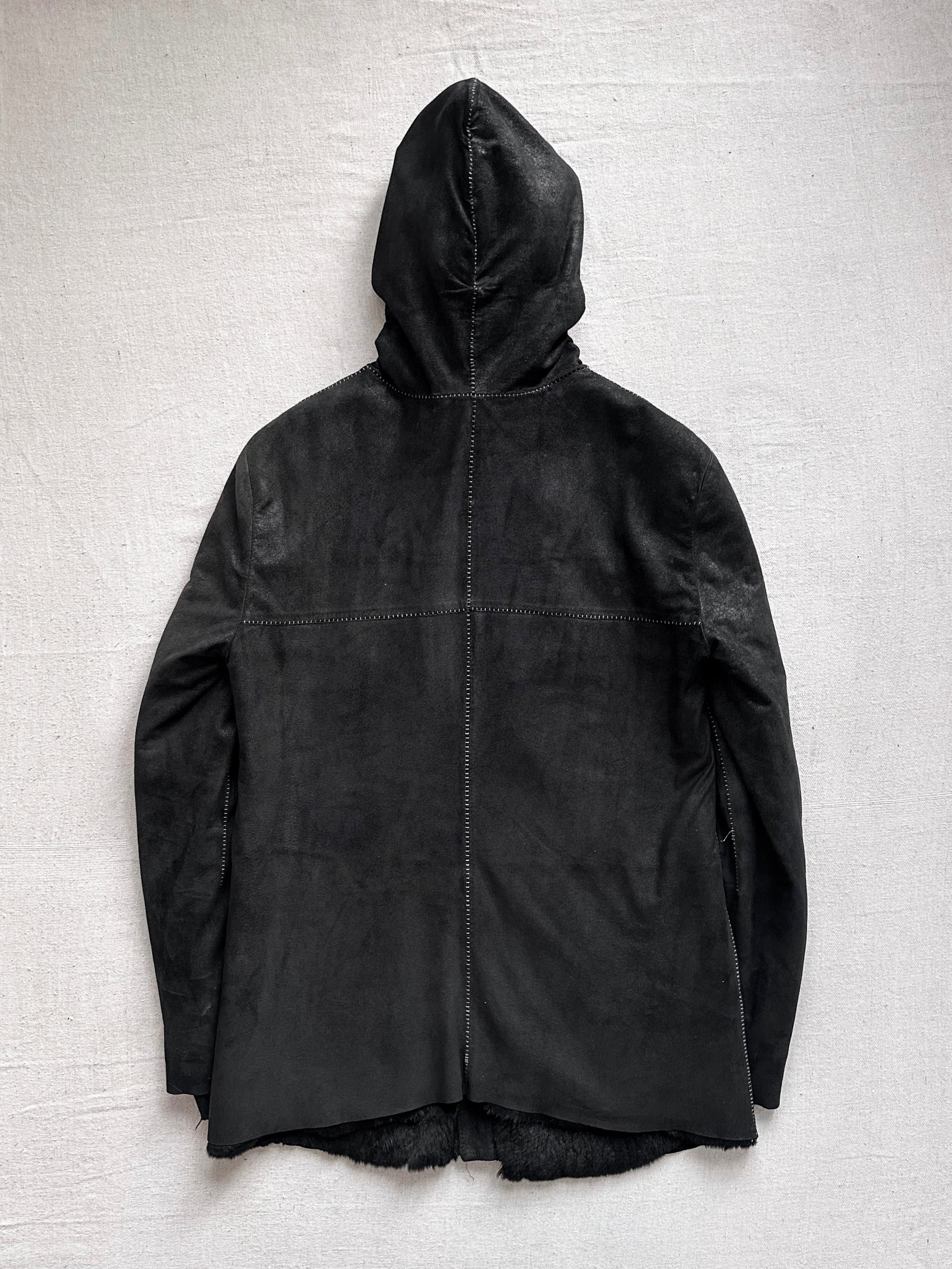 10Sei0Otto Rabbit Fur Lamb Leather Gimp Scar Stitch Rider