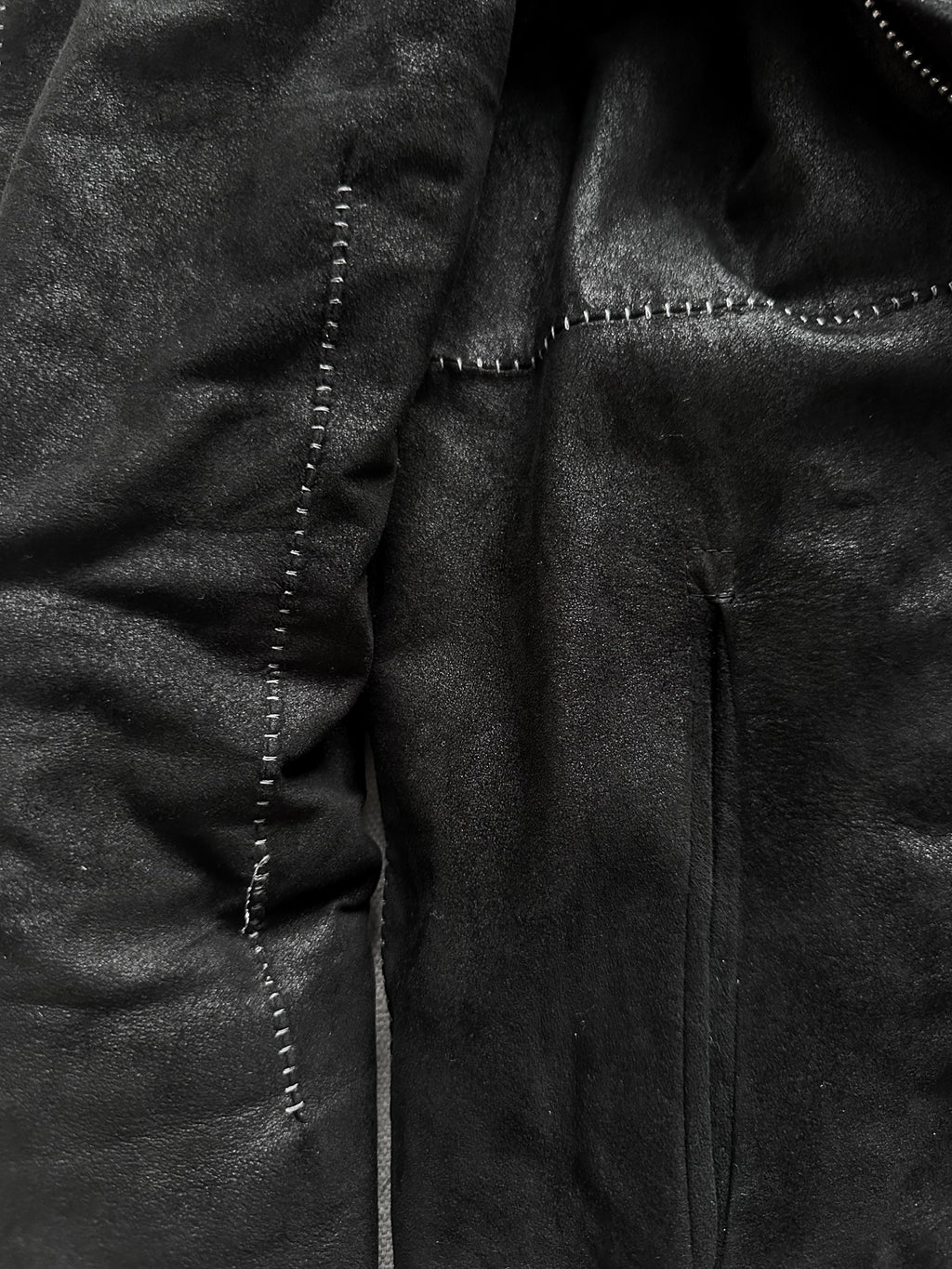10Sei0Otto Rabbit Fur Lamb Leather Gimp Scar Stitch Rider