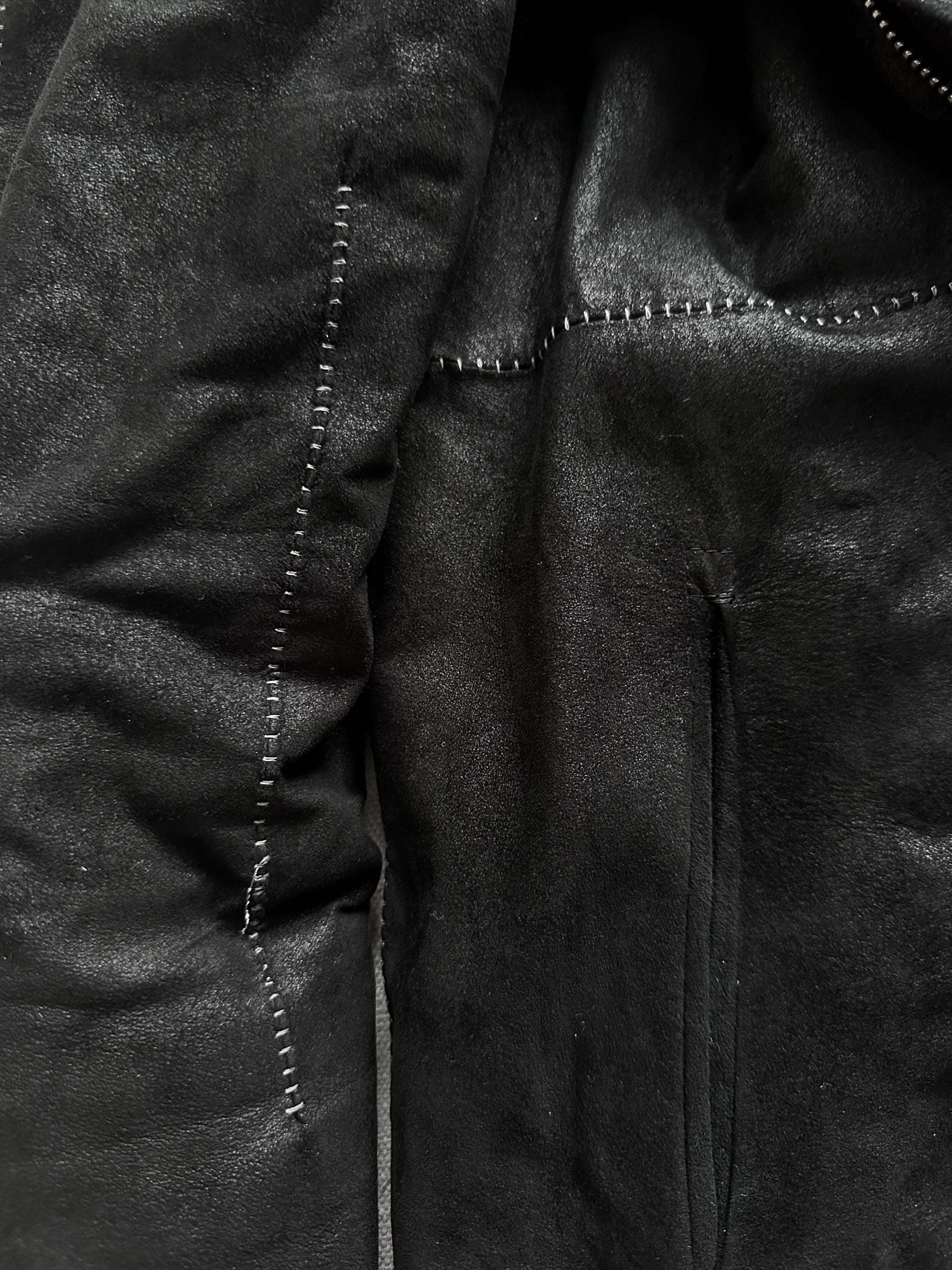 10Sei0Otto Rabbit Fur Lamb Leather Gimp Scar Stitch Rider