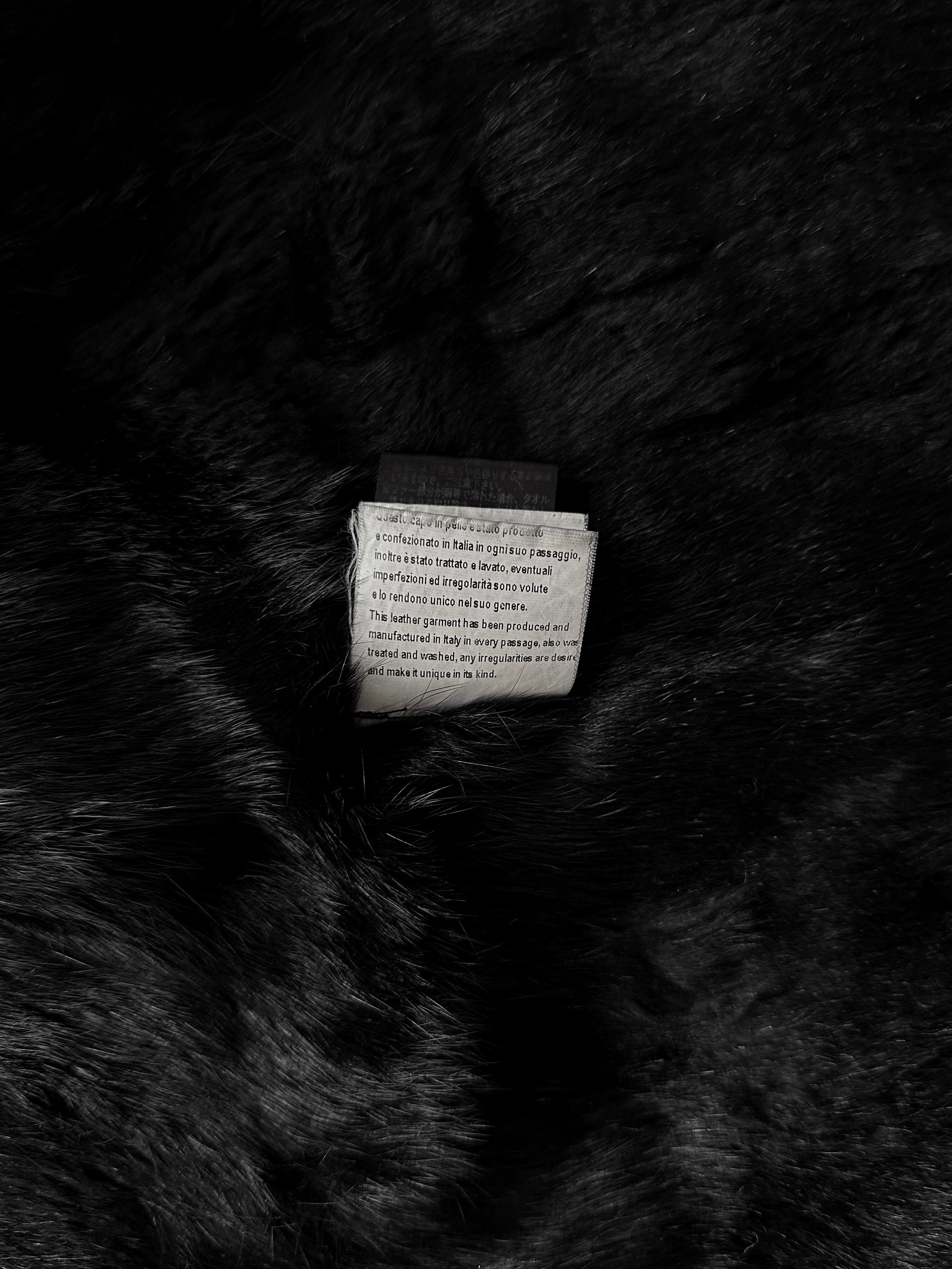 10Sei0Otto Rabbit Fur Lamb Leather Gimp Scar Stitch Rider