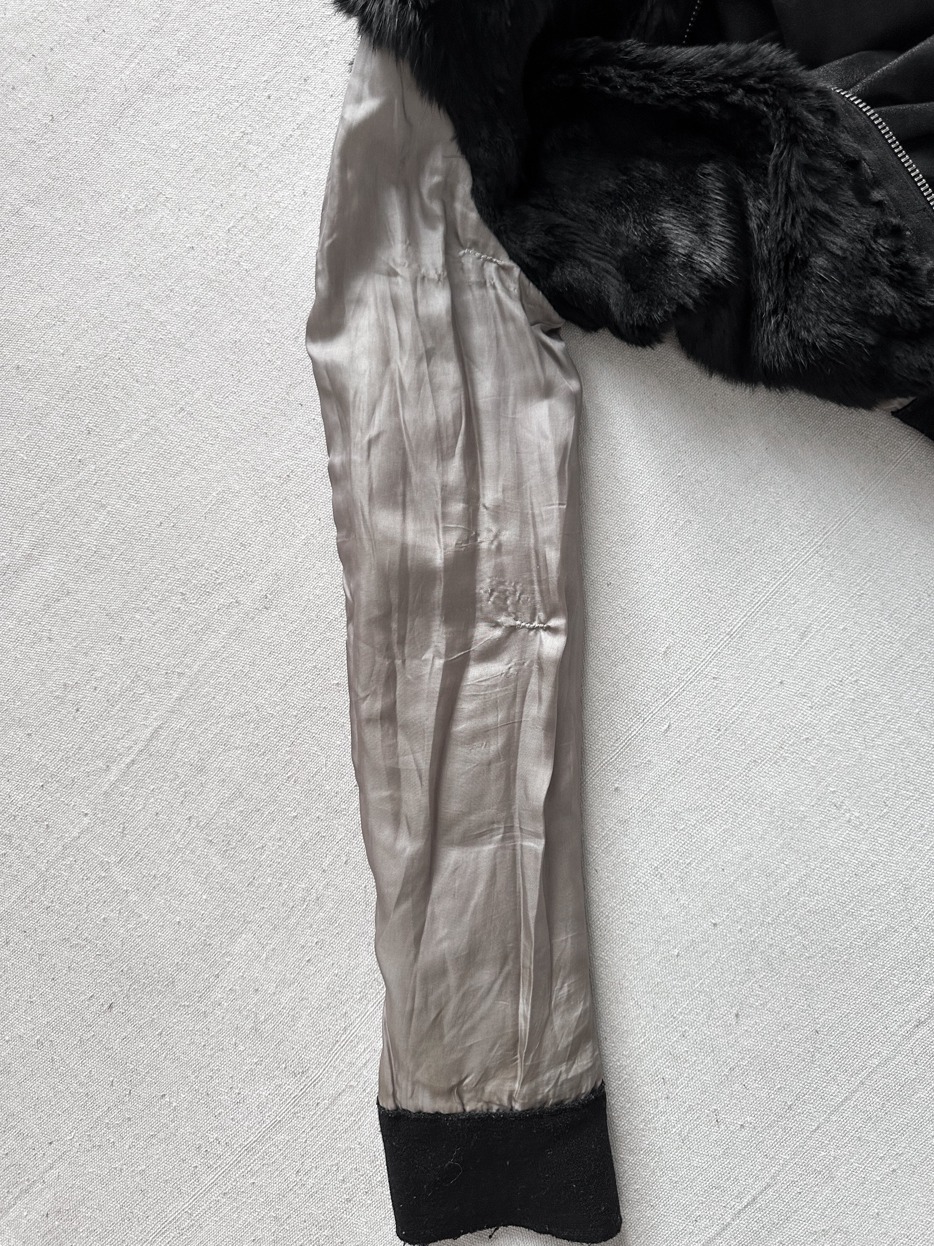 10Sei0Otto Rabbit Fur Lamb Leather Gimp Scar Stitch Rider