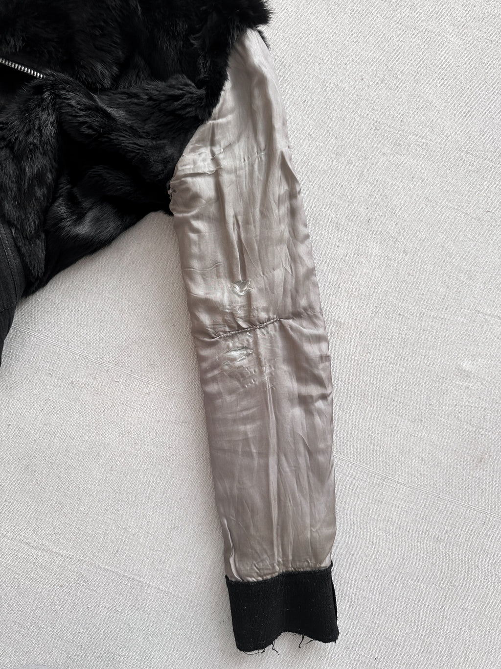 10Sei0Otto Rabbit Fur Lamb Leather Gimp Scar Stitch Rider