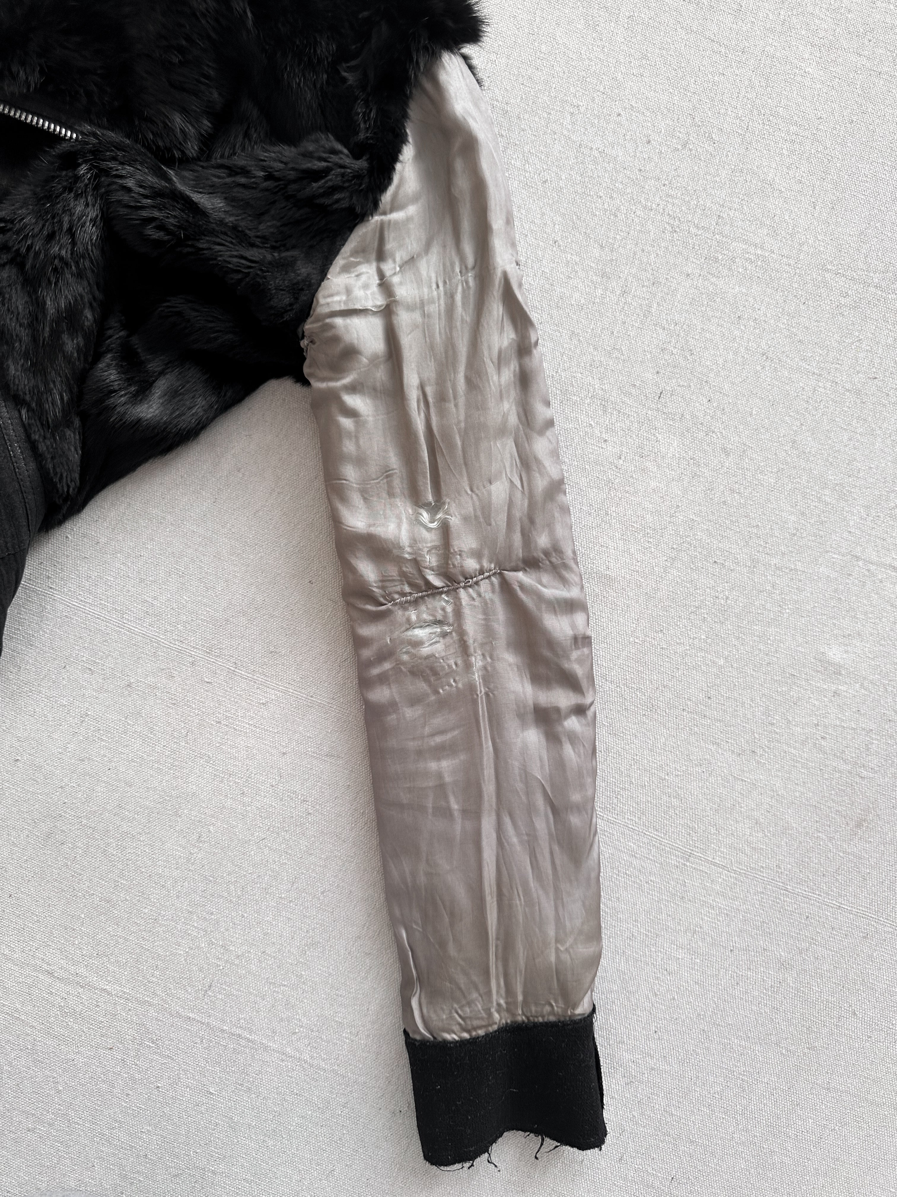 10Sei0Otto Rabbit Fur Lamb Leather Gimp Scar Stitch Rider
