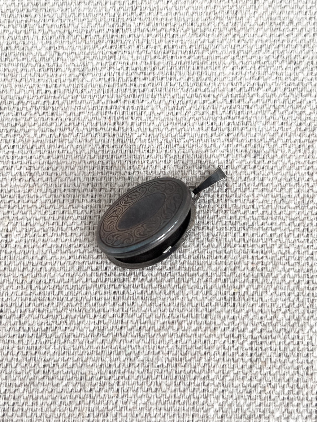 Ann Demeulemeester Oxidized Silver Locket Pendant