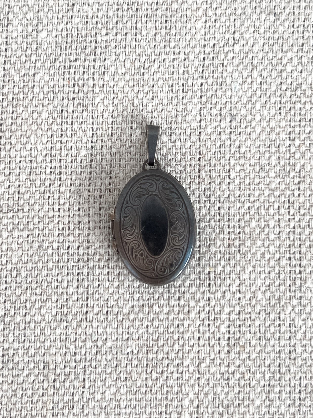 Ann Demeulemeester Oxidized Silver Locket Pendant