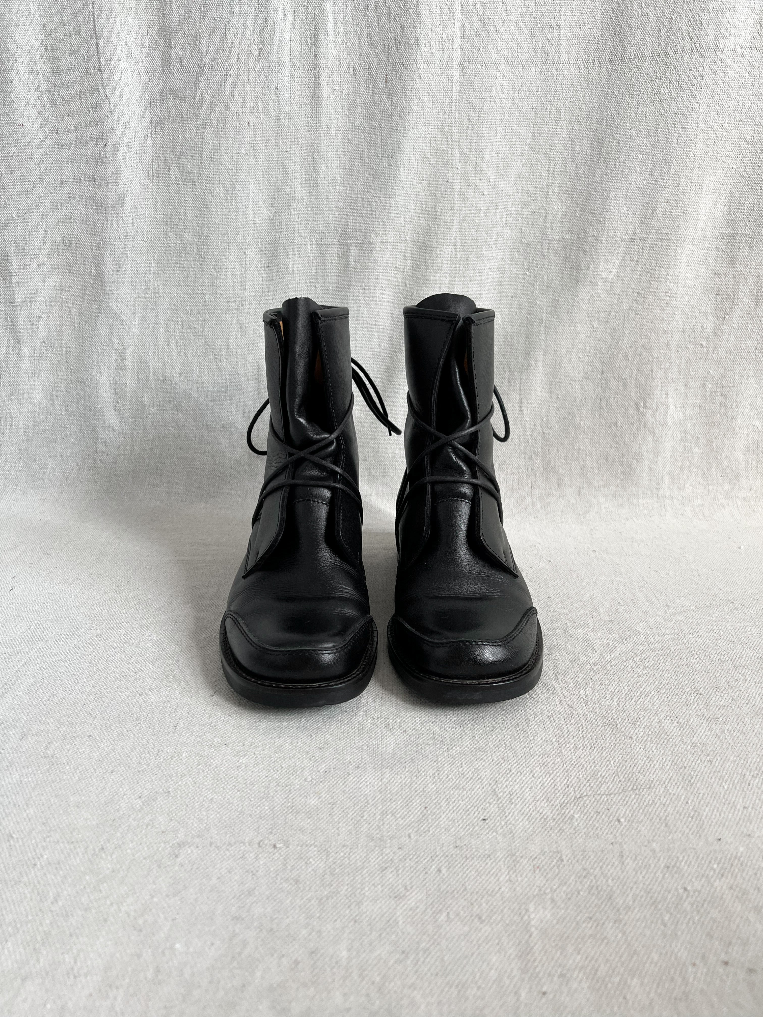 Alfredo Bannister Japan Bikkemberg Laced Leather Boots