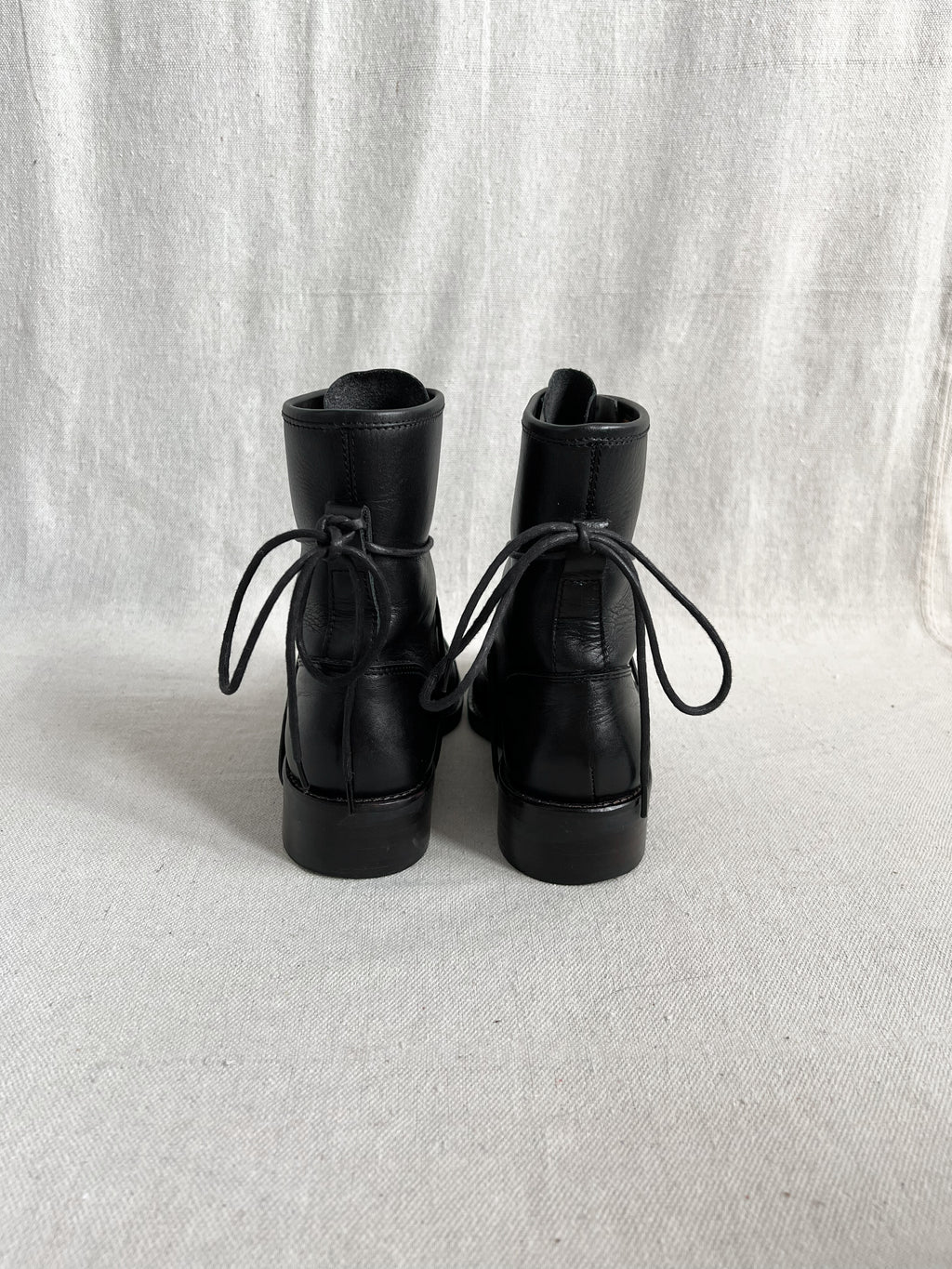 Alfredo Bannister Japan Bikkemberg Laced Leather Boots