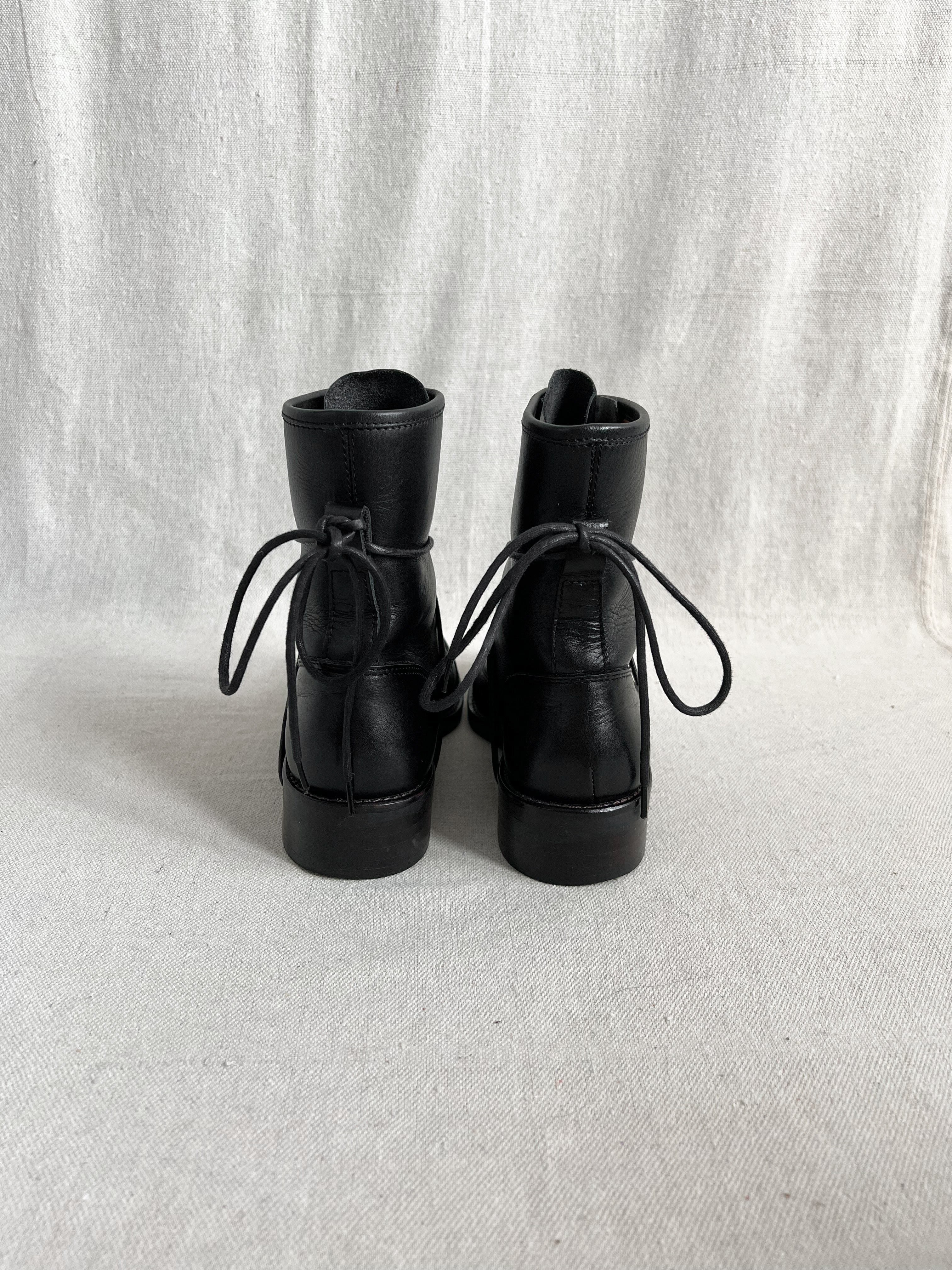 Alfredo Bannister Japan Bikkemberg Laced Leather Boots