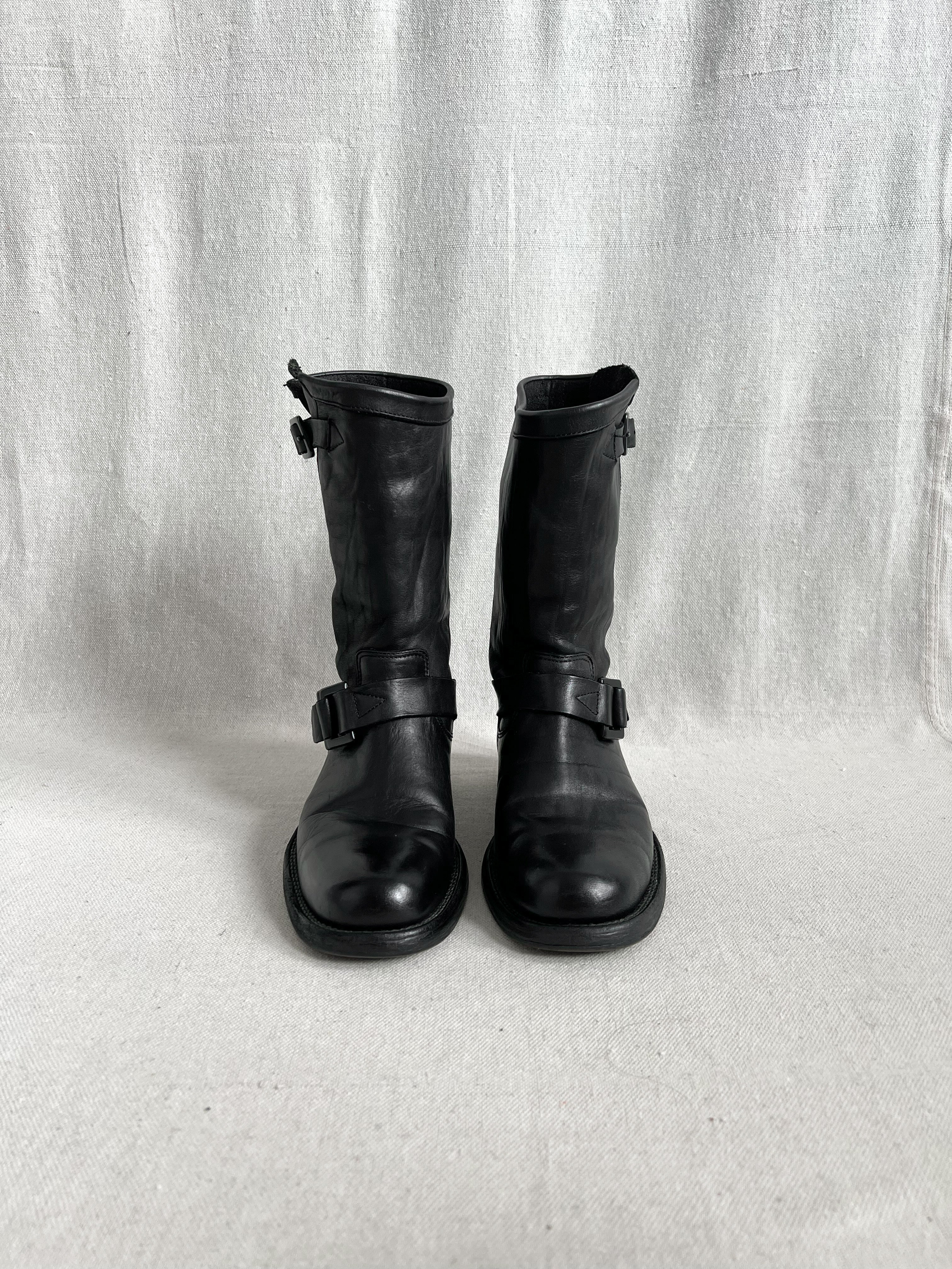 Isamu Katayama BACKLASH Garment-Dyed Mono Stitch Japanese Shoulder Leather Engineer Boots
