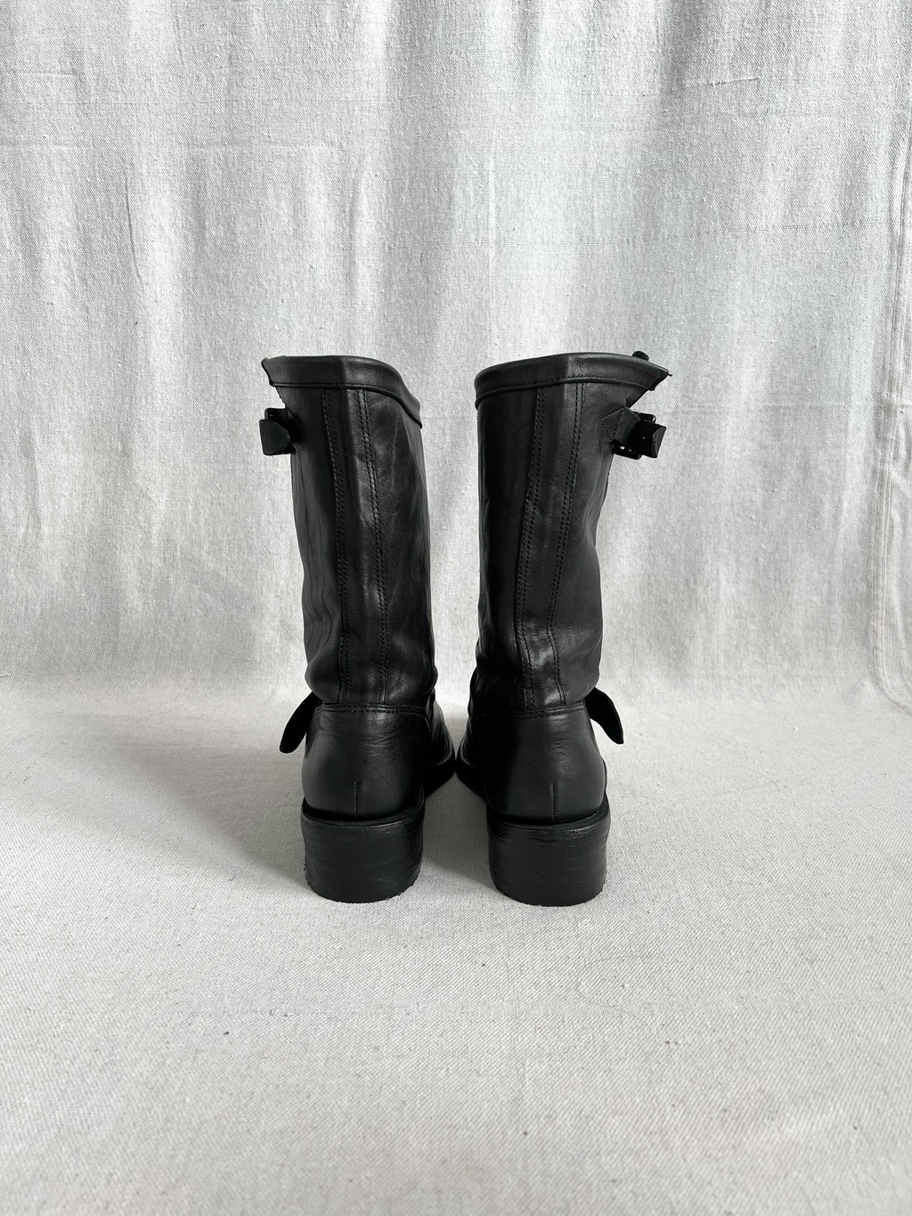 Isamu Katayama BACKLASH Garment-Dyed Mono Stitch Japanese Shoulder Leather Engineer Boots