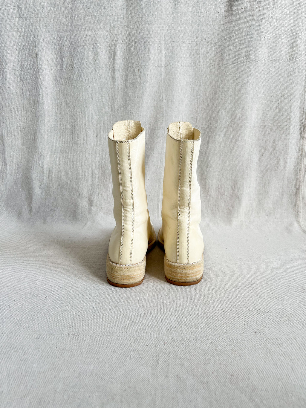 Guidi Full Grain 310 Boots Dirty White