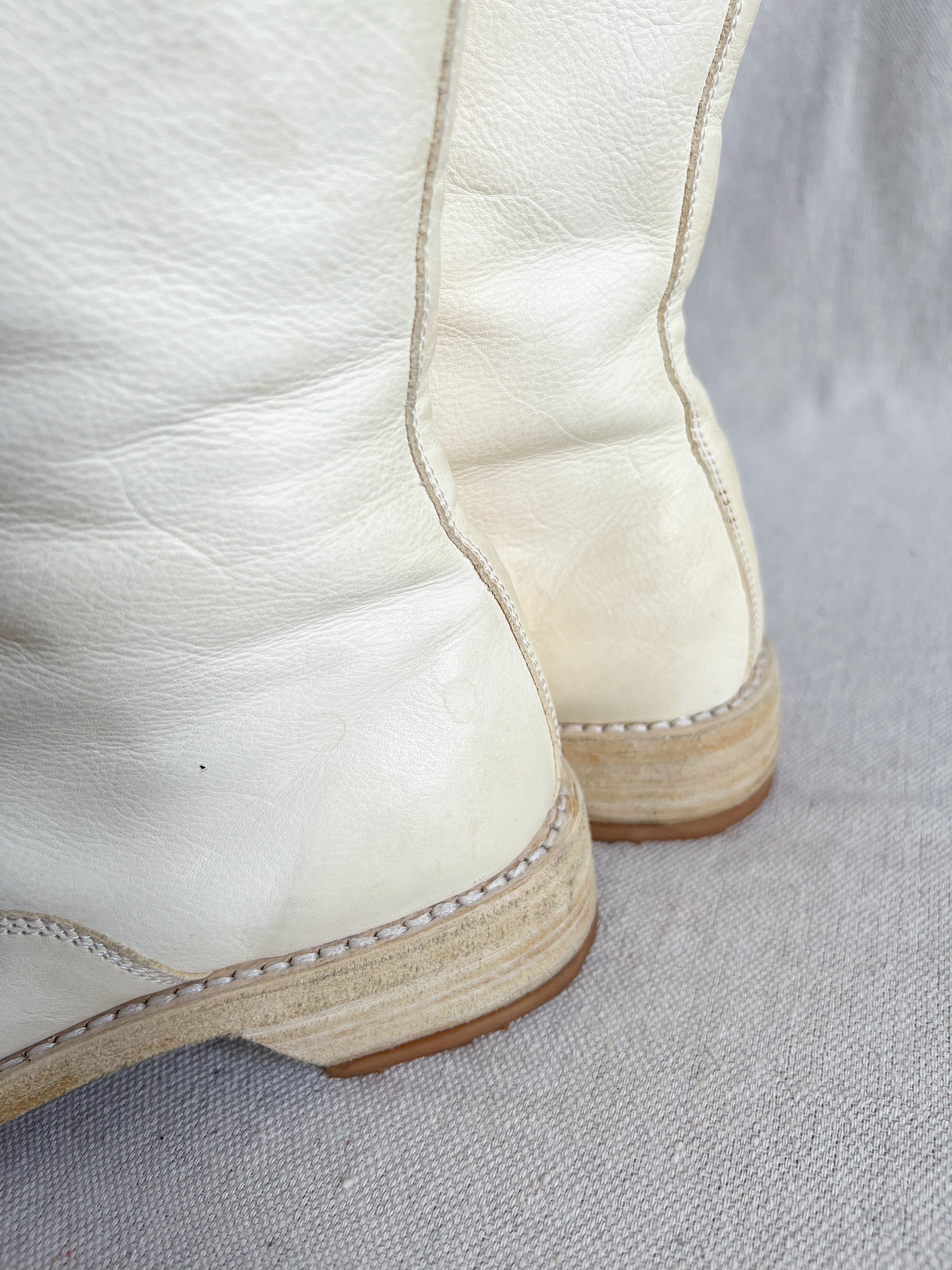 Guidi Full Grain 310 Boots Dirty White