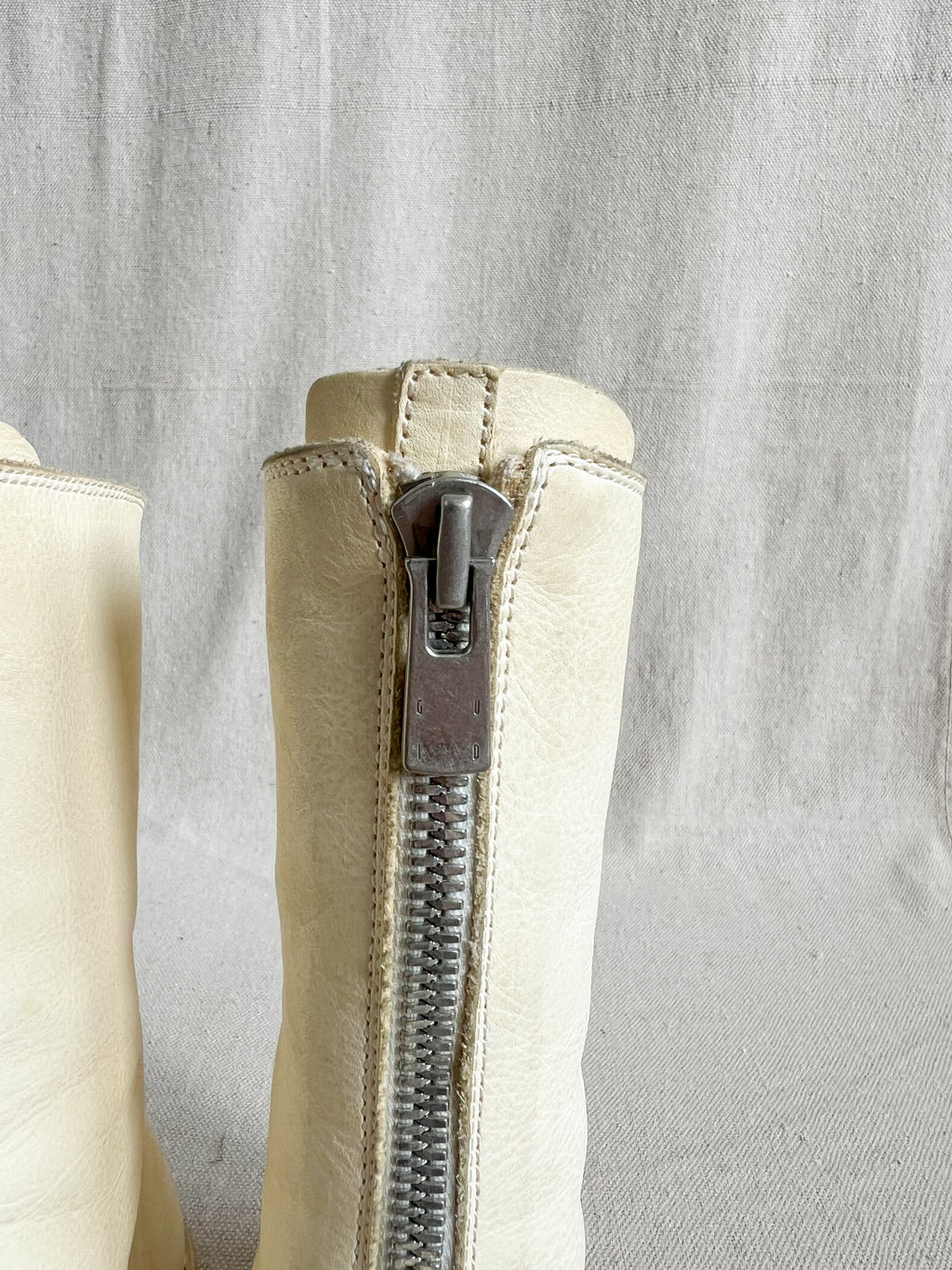 Guidi Full Grain 310 Boots Dirty White
