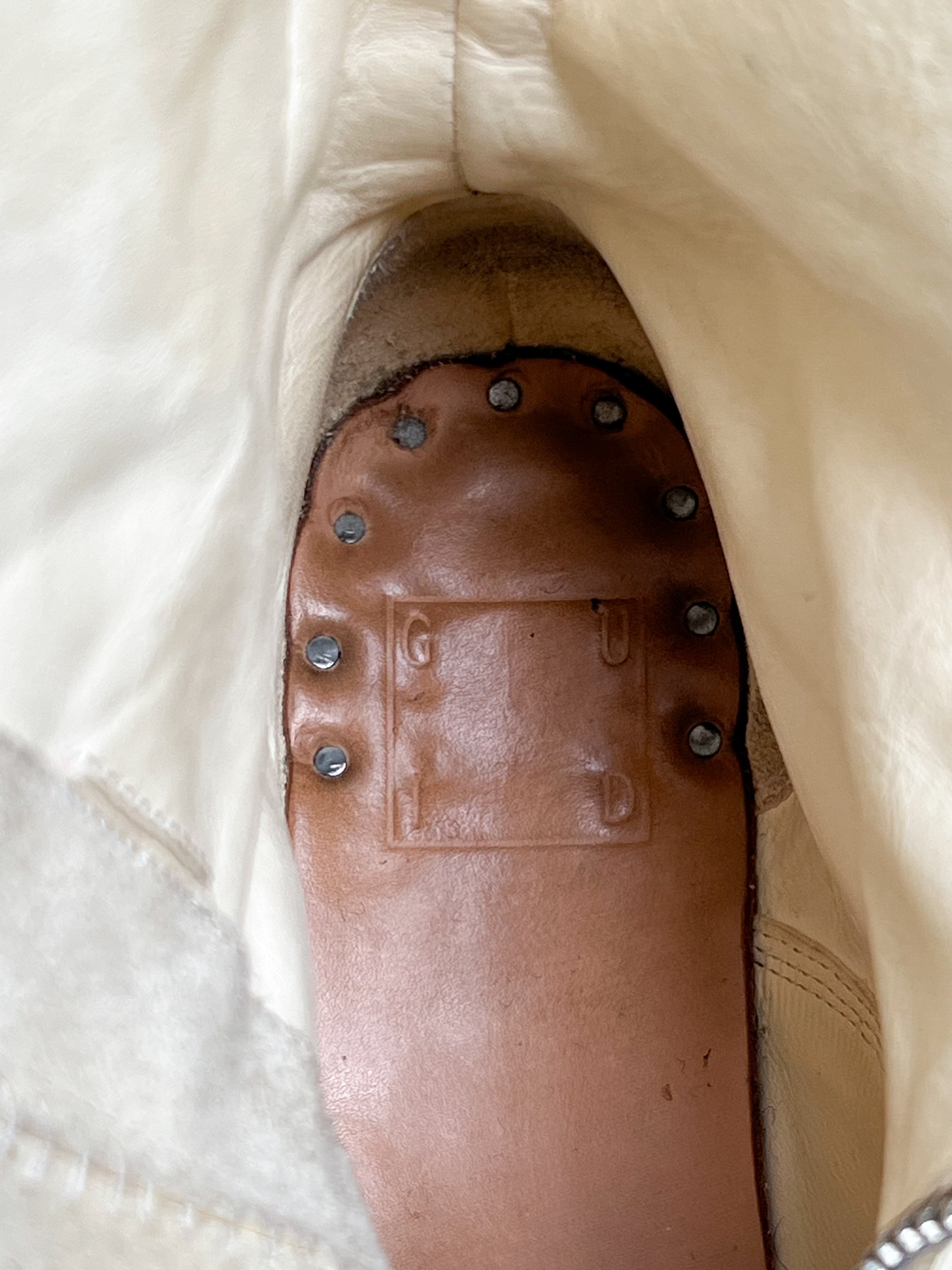 Guidi Full Grain 310 Boots Dirty White