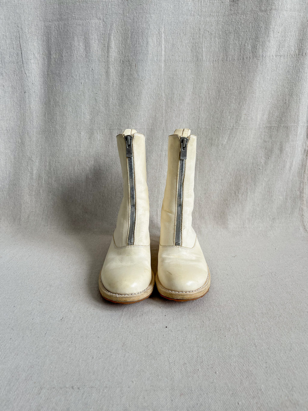Guidi Full Grain 310 Boots Dirty White