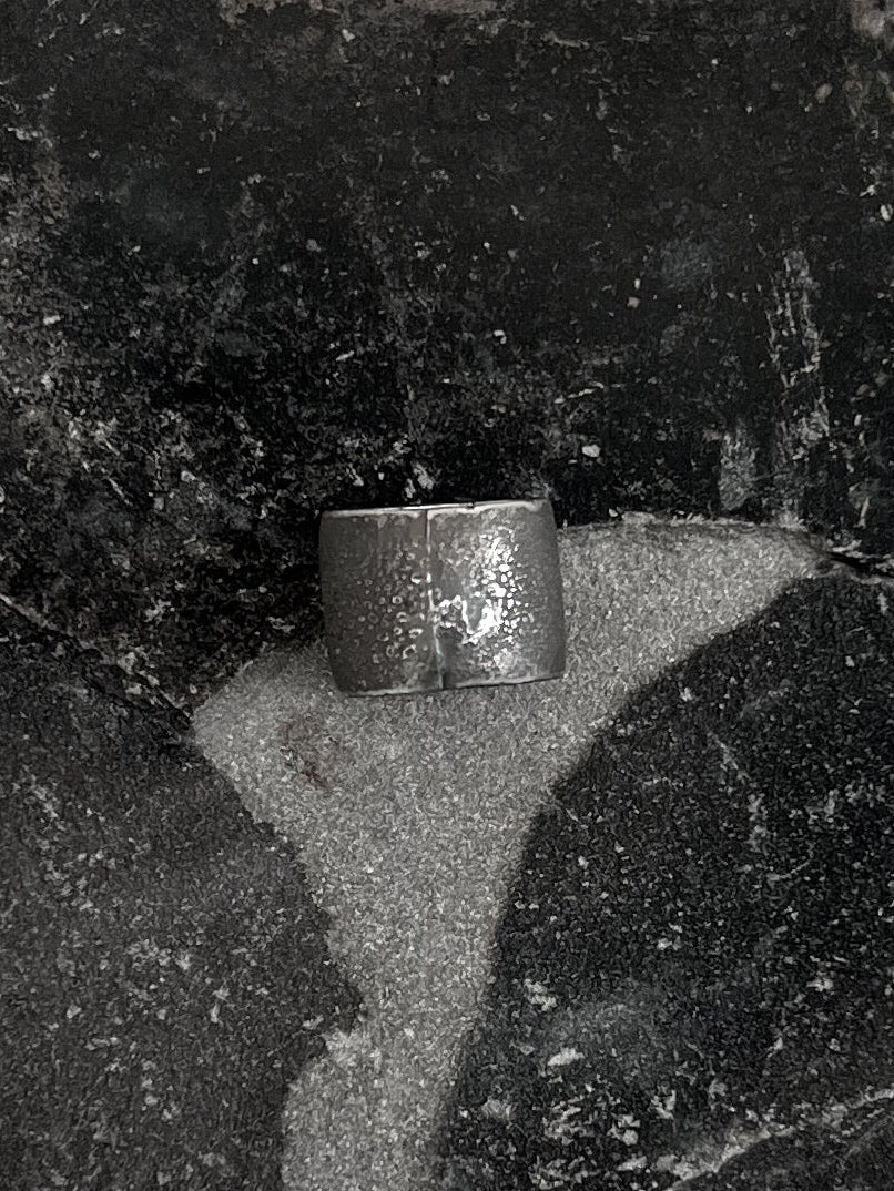 sterling silver avant garde artisinal ring