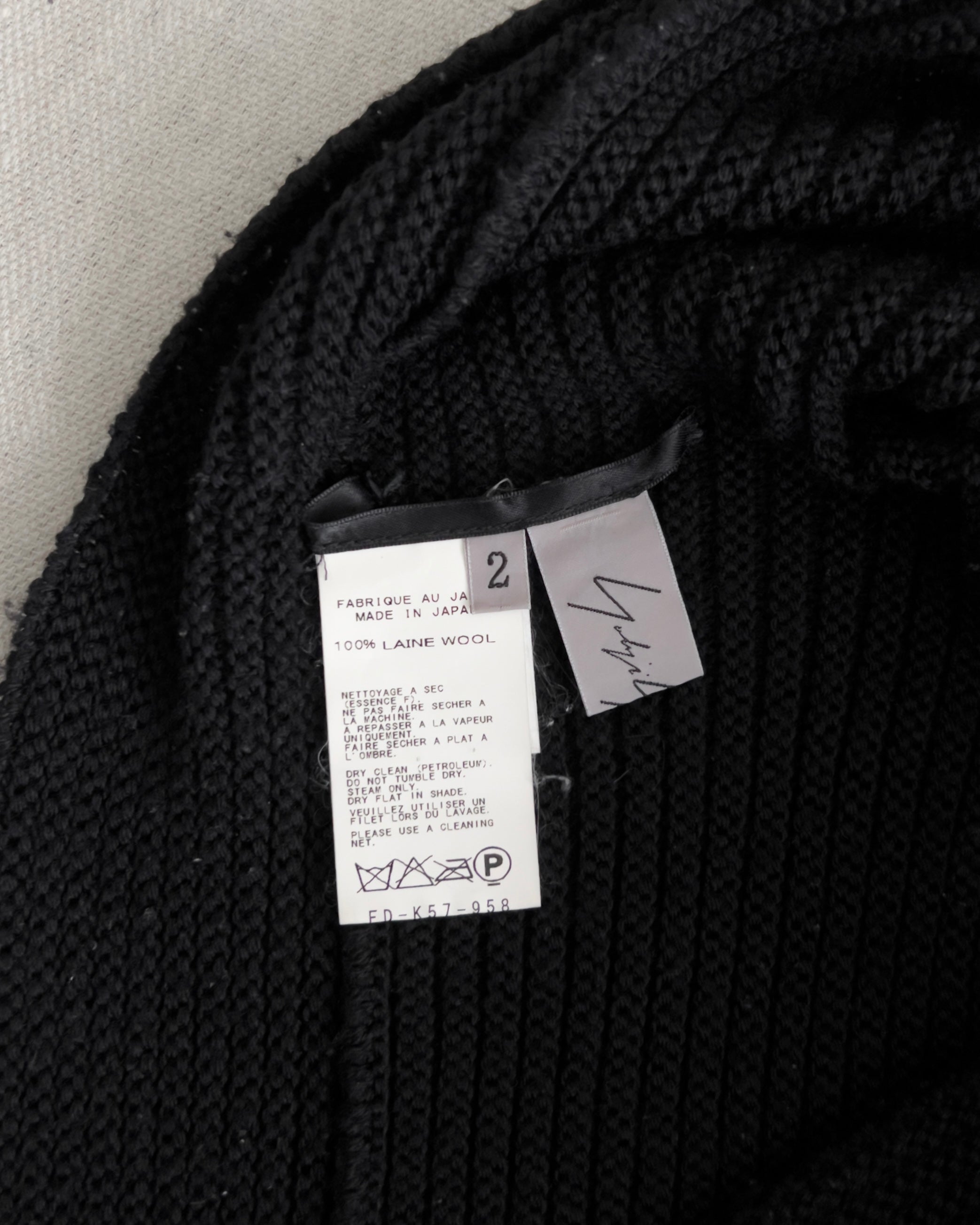 Yohji Yamamoto AW12 Sculptural Knit Turtleneck