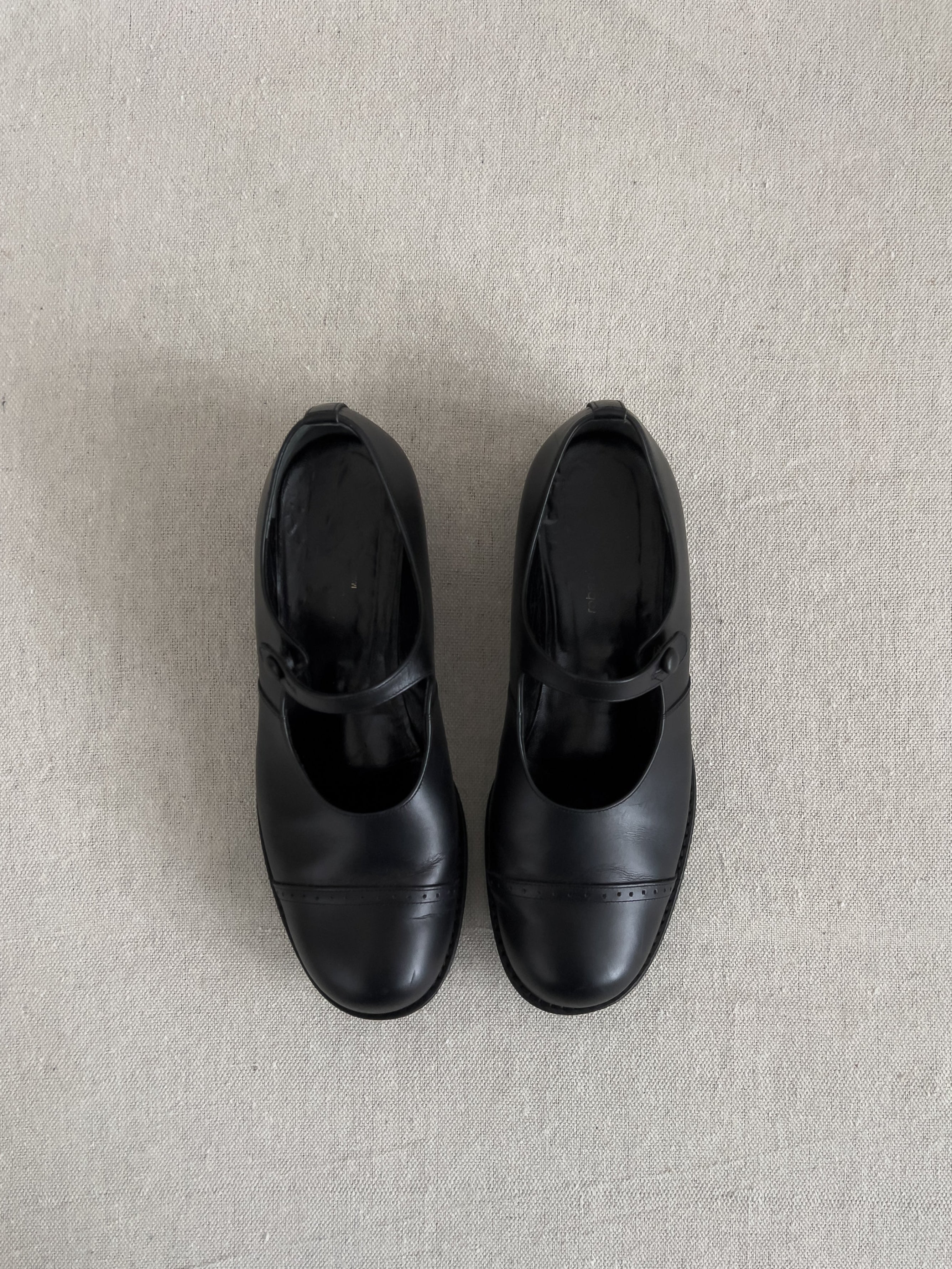 Comme des Garcons Robe de Chambre 1990’s Leather Mary Janes