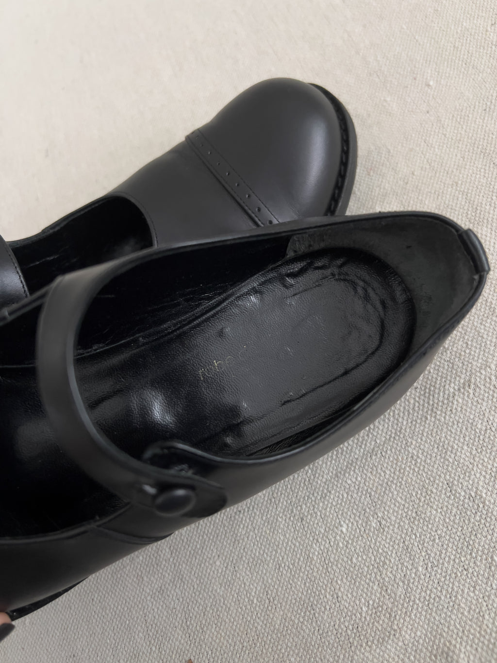 Comme des Garcons Robe de Chambre 1990’s Leather Mary Janes
