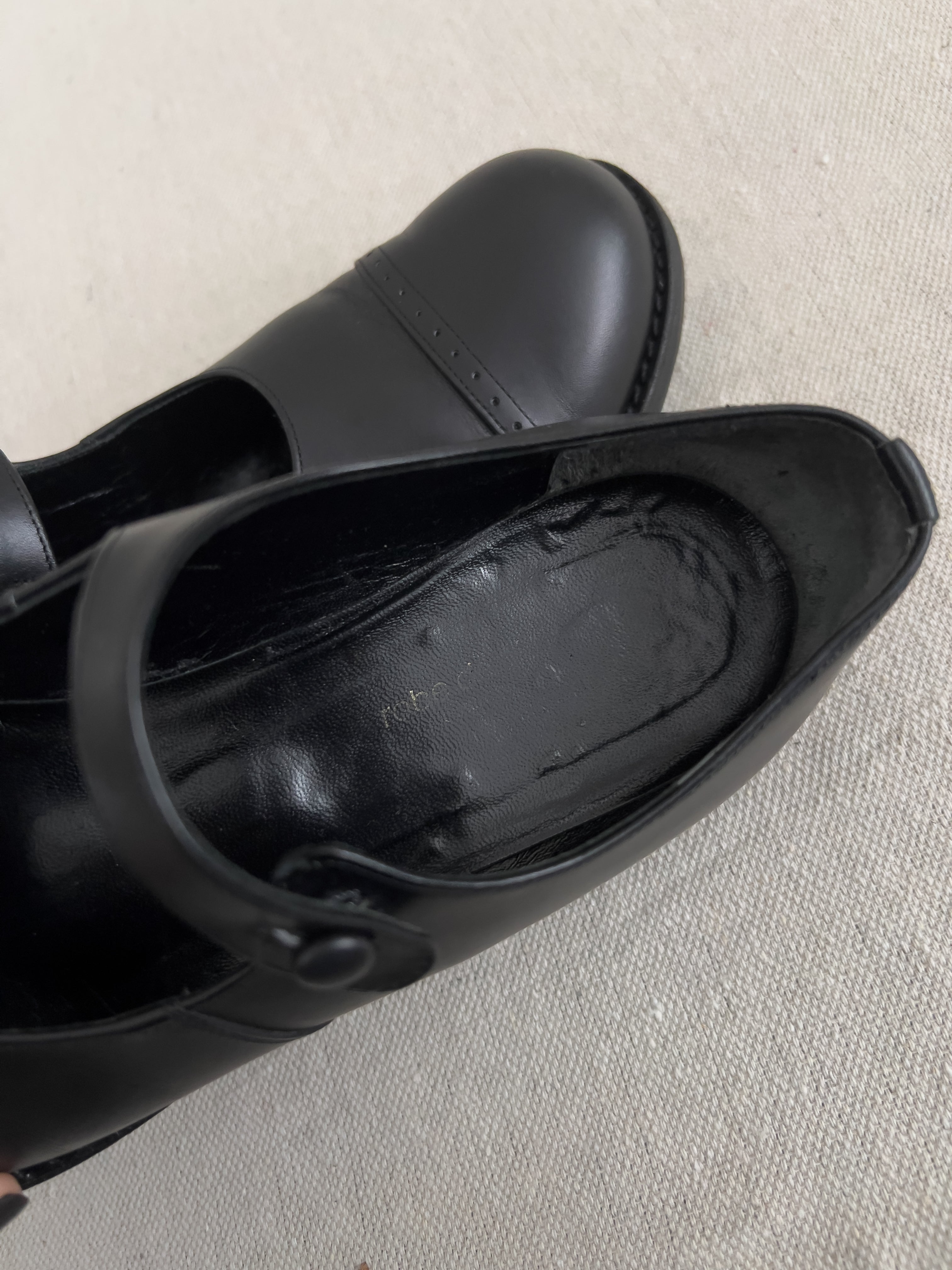 Comme des Garcons Robe de Chambre 1990’s Leather Mary Janes