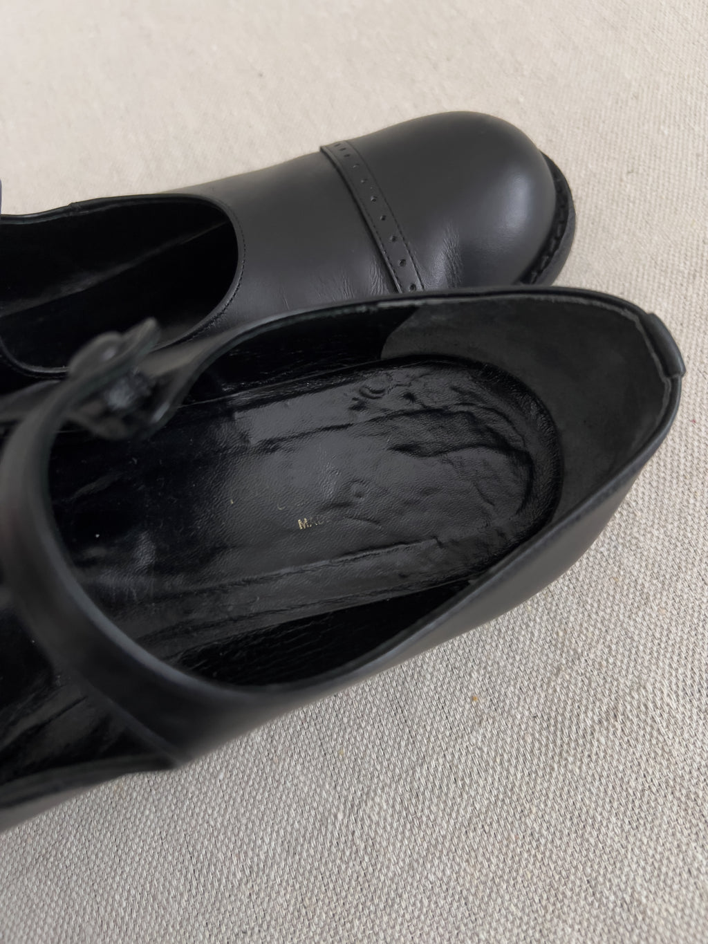 Comme des Garcons Robe de Chambre 1990’s Leather Mary Janes