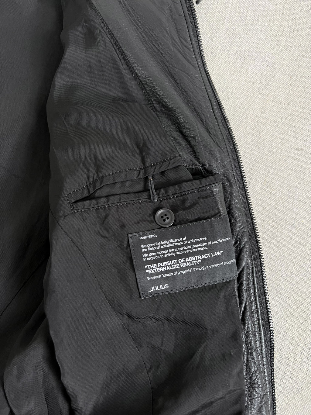 Julius Mid-Winter 2011-2012 HALO Moto Lamb Skin Leather Jacket