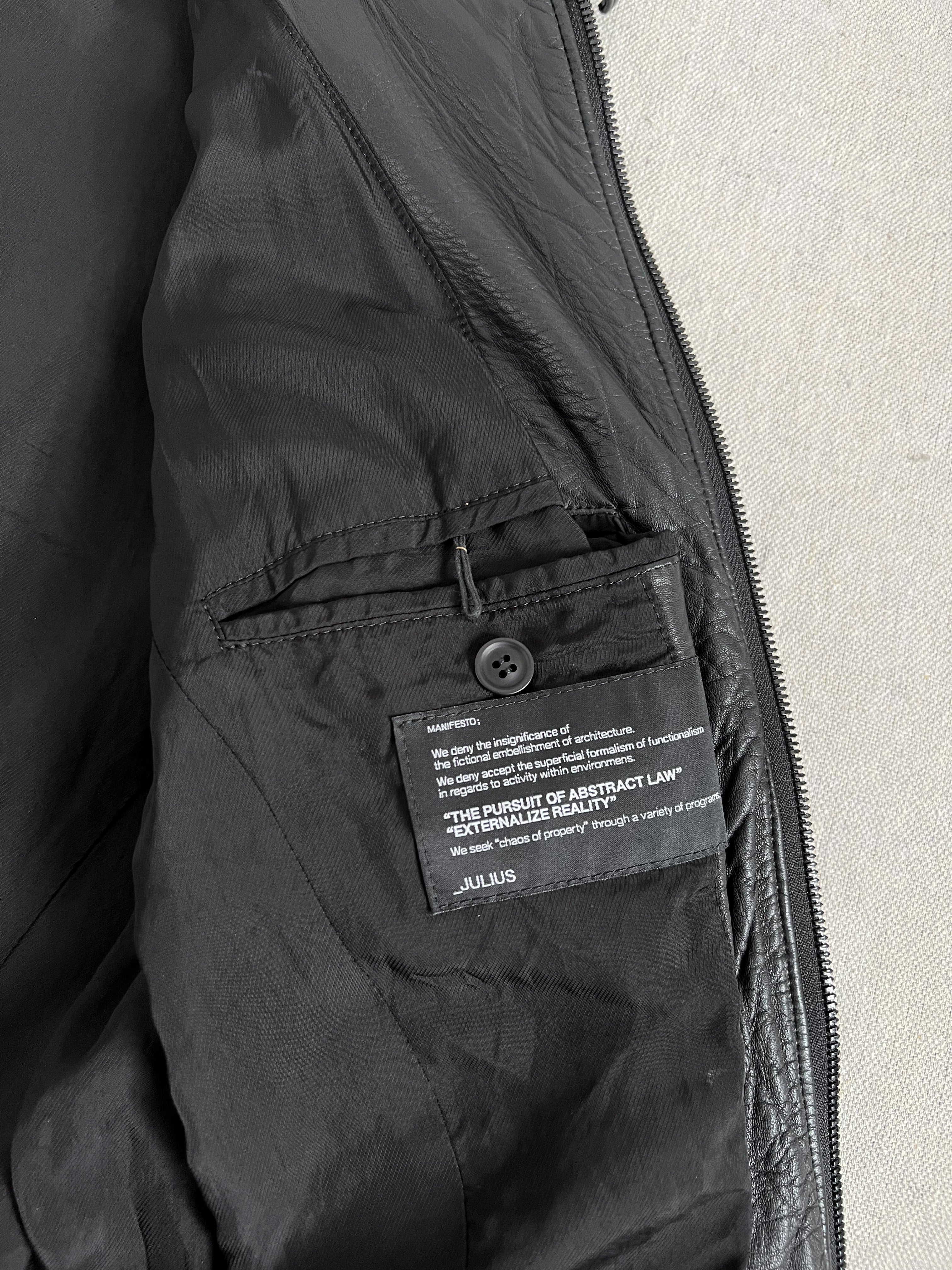 Julius Mid-Winter 2011-2012 HALO Moto Lamb Skin Leather Jacket
