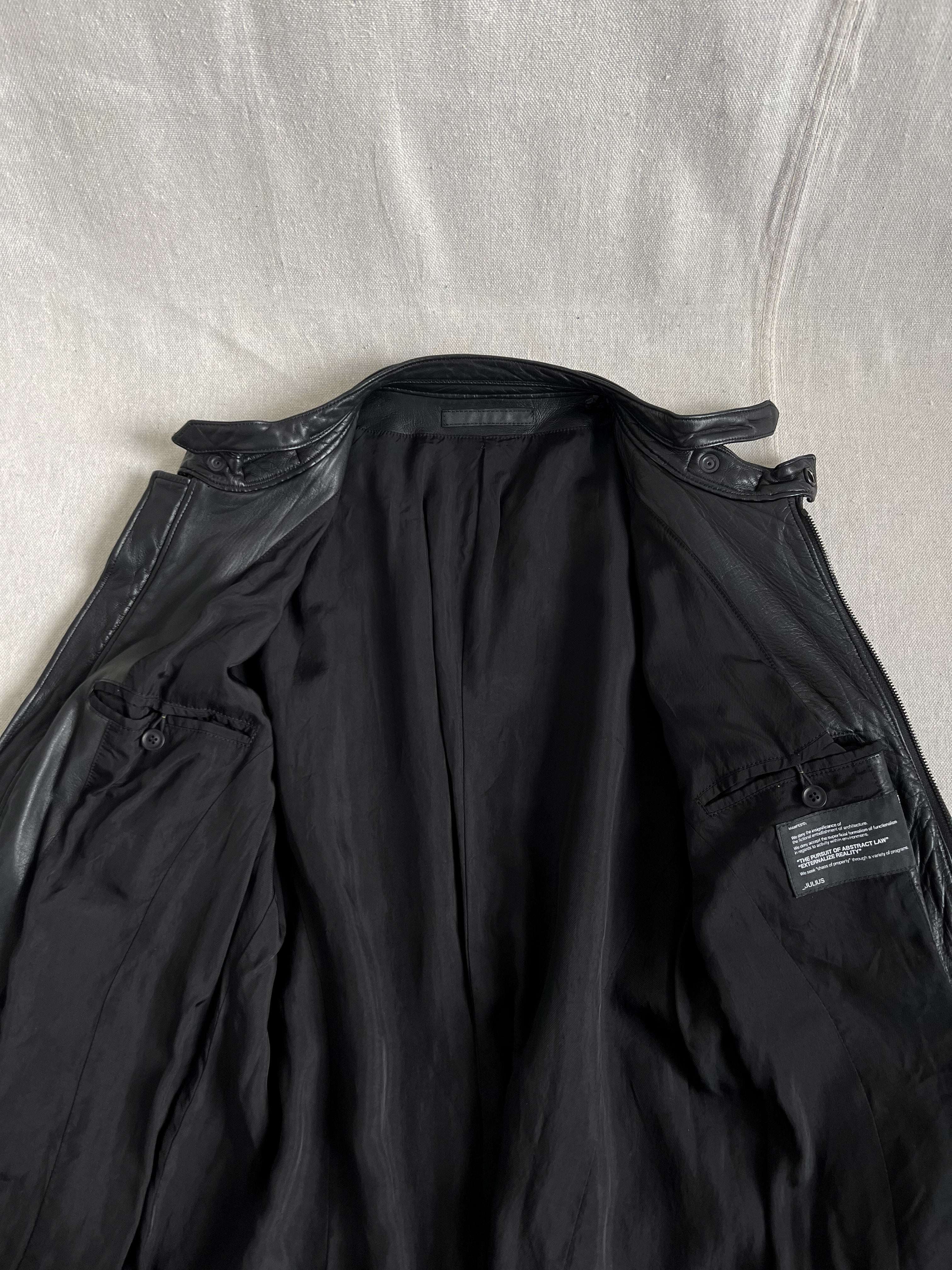 Julius Mid-Winter 2011-2012 HALO Moto Lamb Skin Leather Jacket