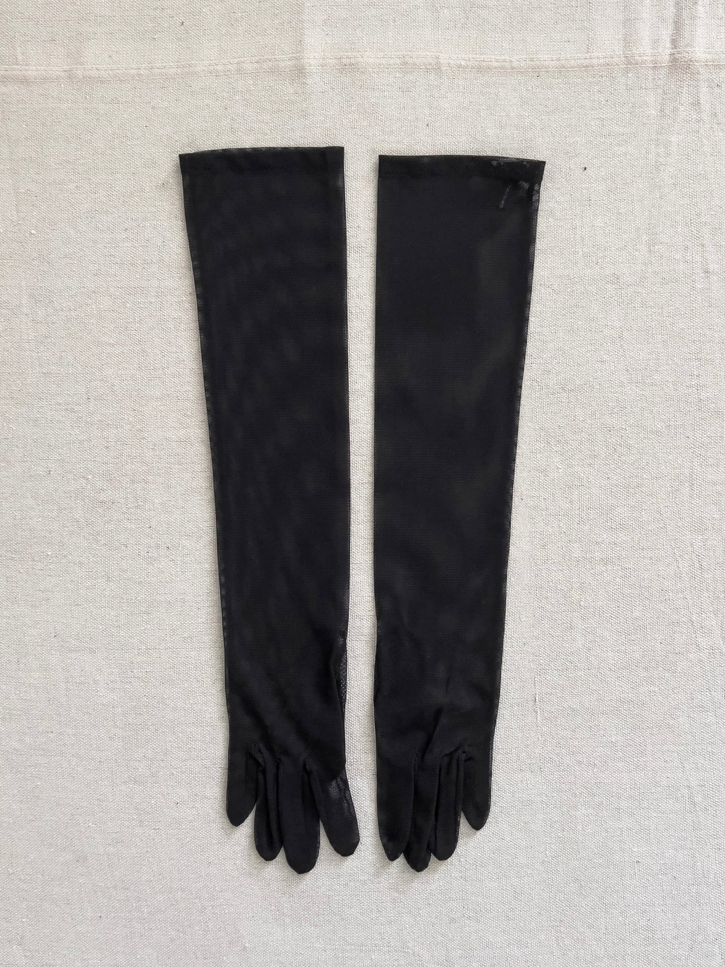 Yohji Yamamoto +Noir Mesh Opera Gloves