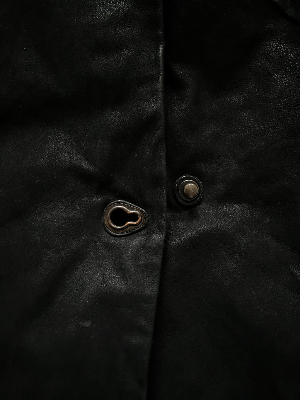 Isaac Sellam Asymmetric Lambskin Leather Goose Down Jacket