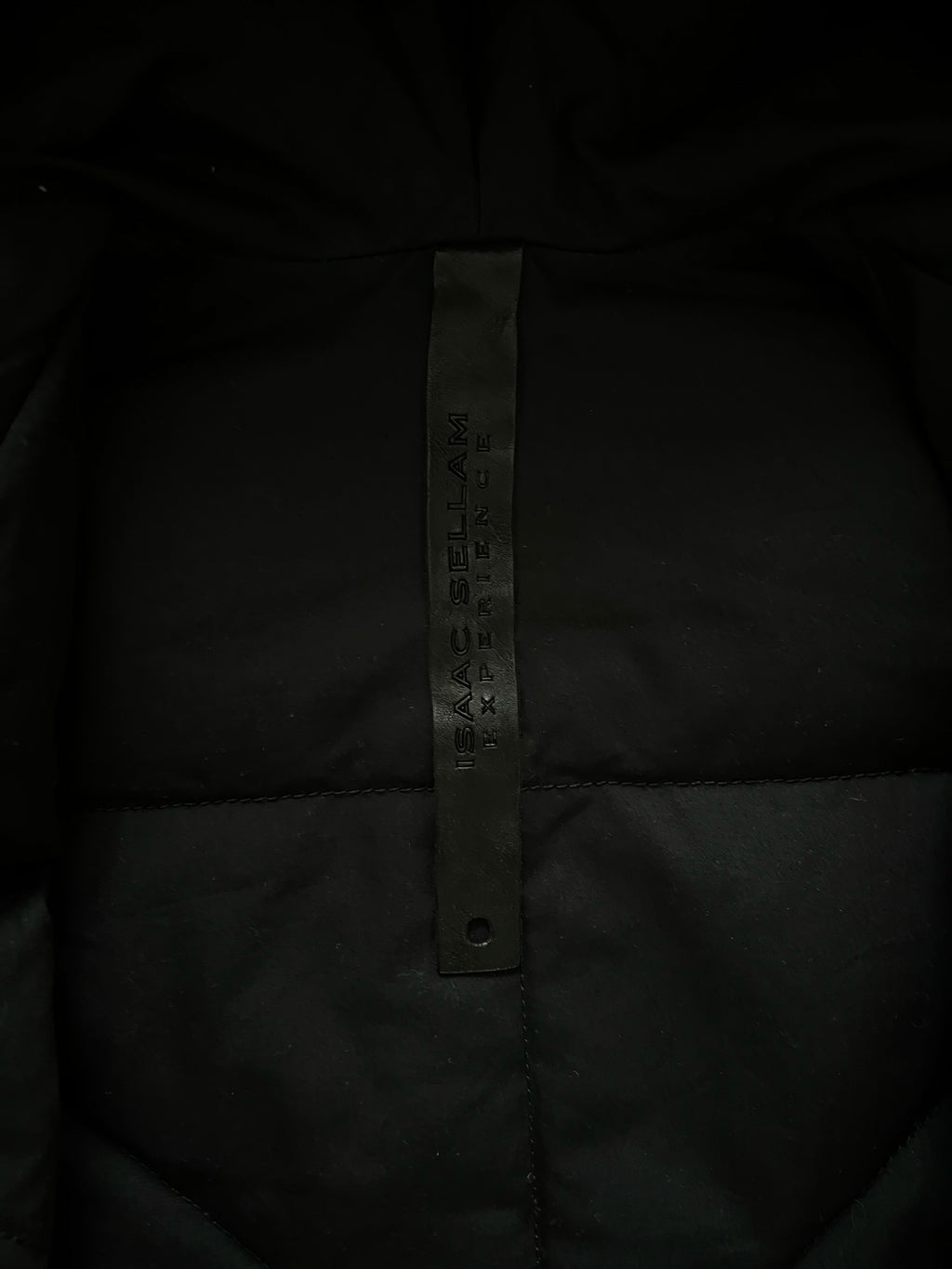Isaac Sellam Asymmetric Lambskin Leather Goose Down Jacket