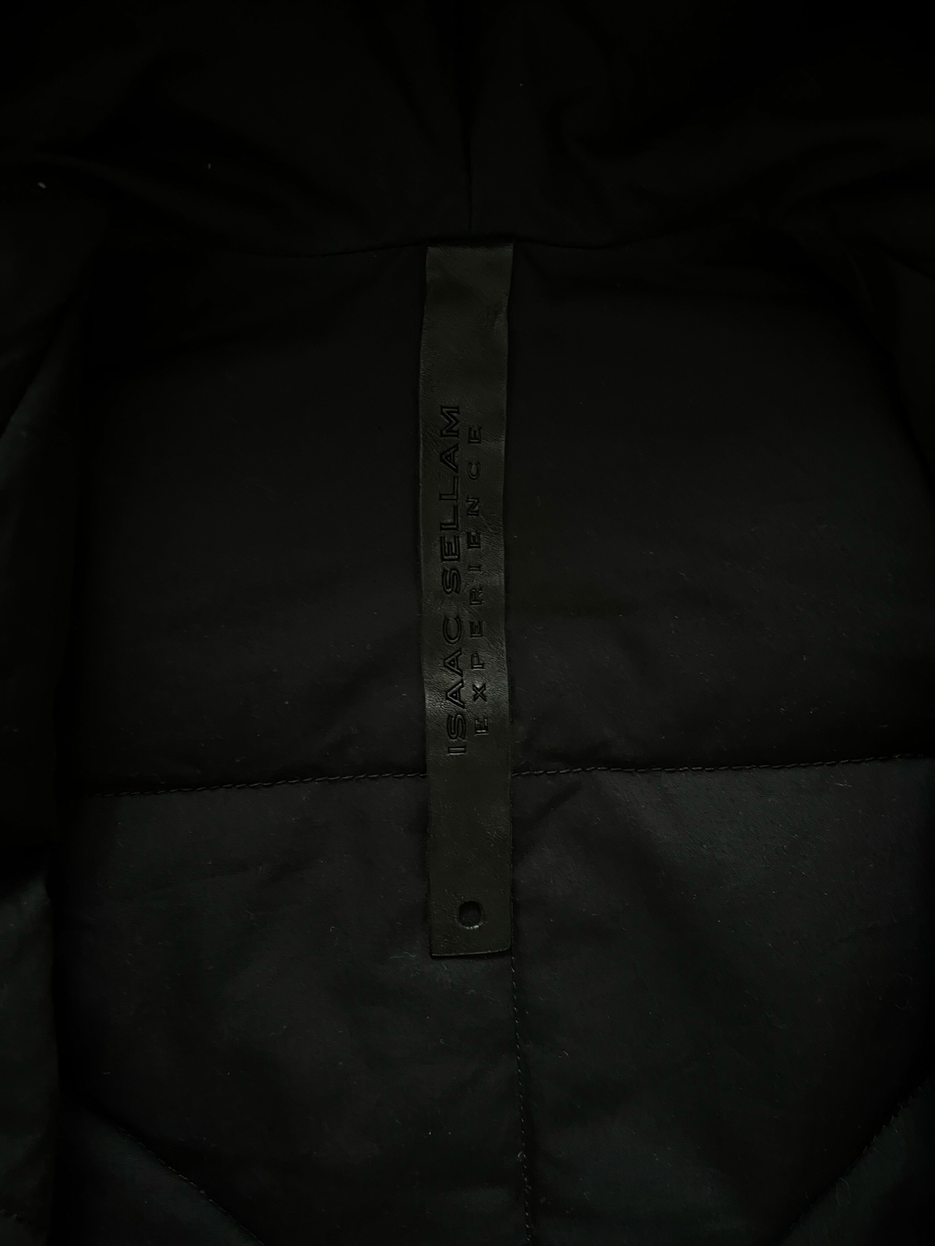 Isaac Sellam Asymmetric Lambskin Leather Goose Down Jacket